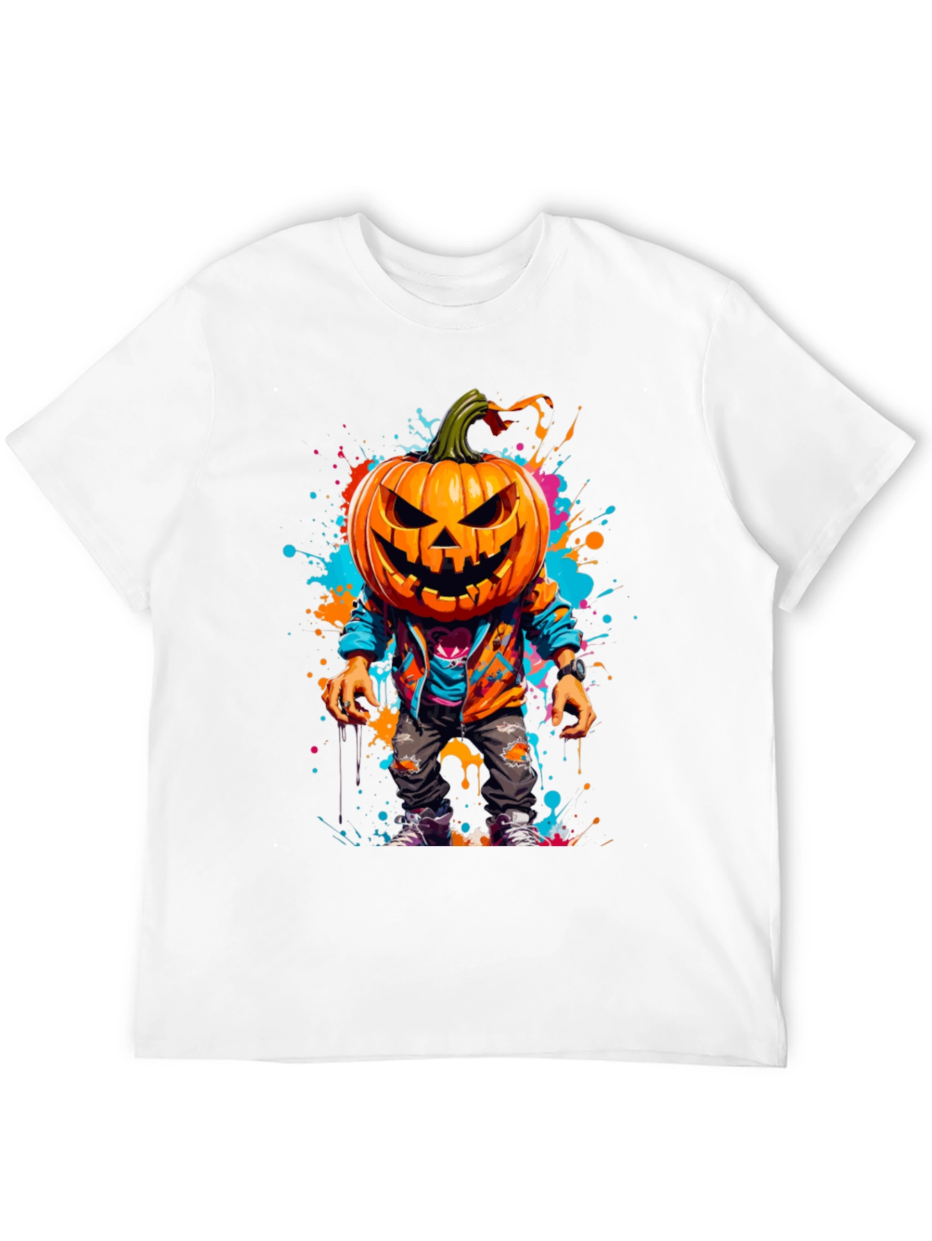 Pumpkin Head Halloween Graphic Tee