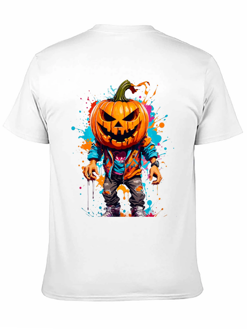 Pumpkin Head Halloween Graphic Tee