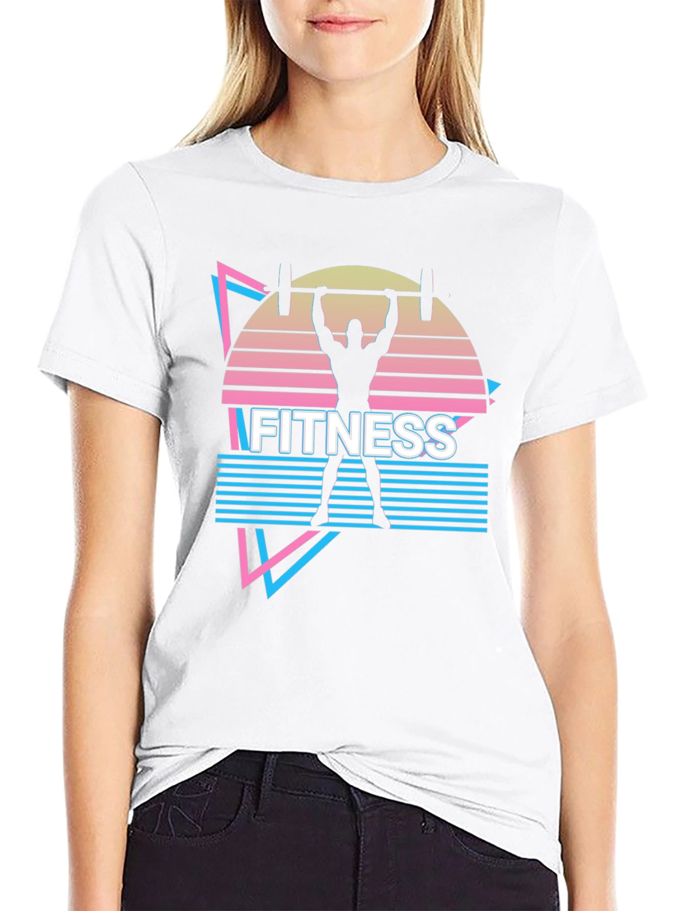 Retro Fitness T-Shirt - Gym Workout Design