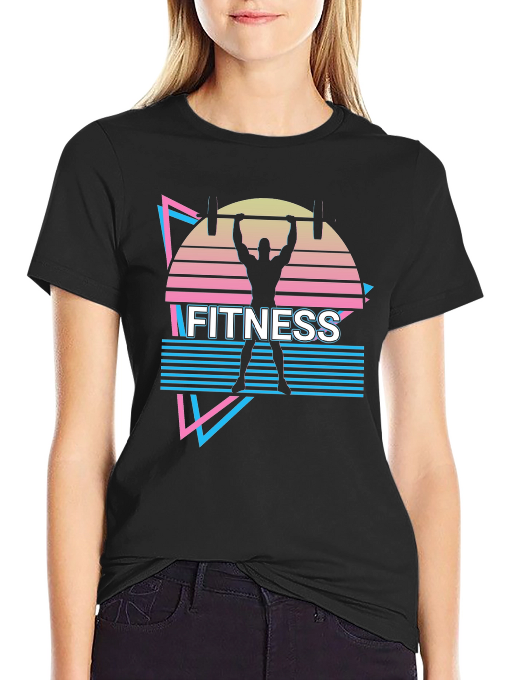 Retro Fitness T-Shirt - Gym Workout Design