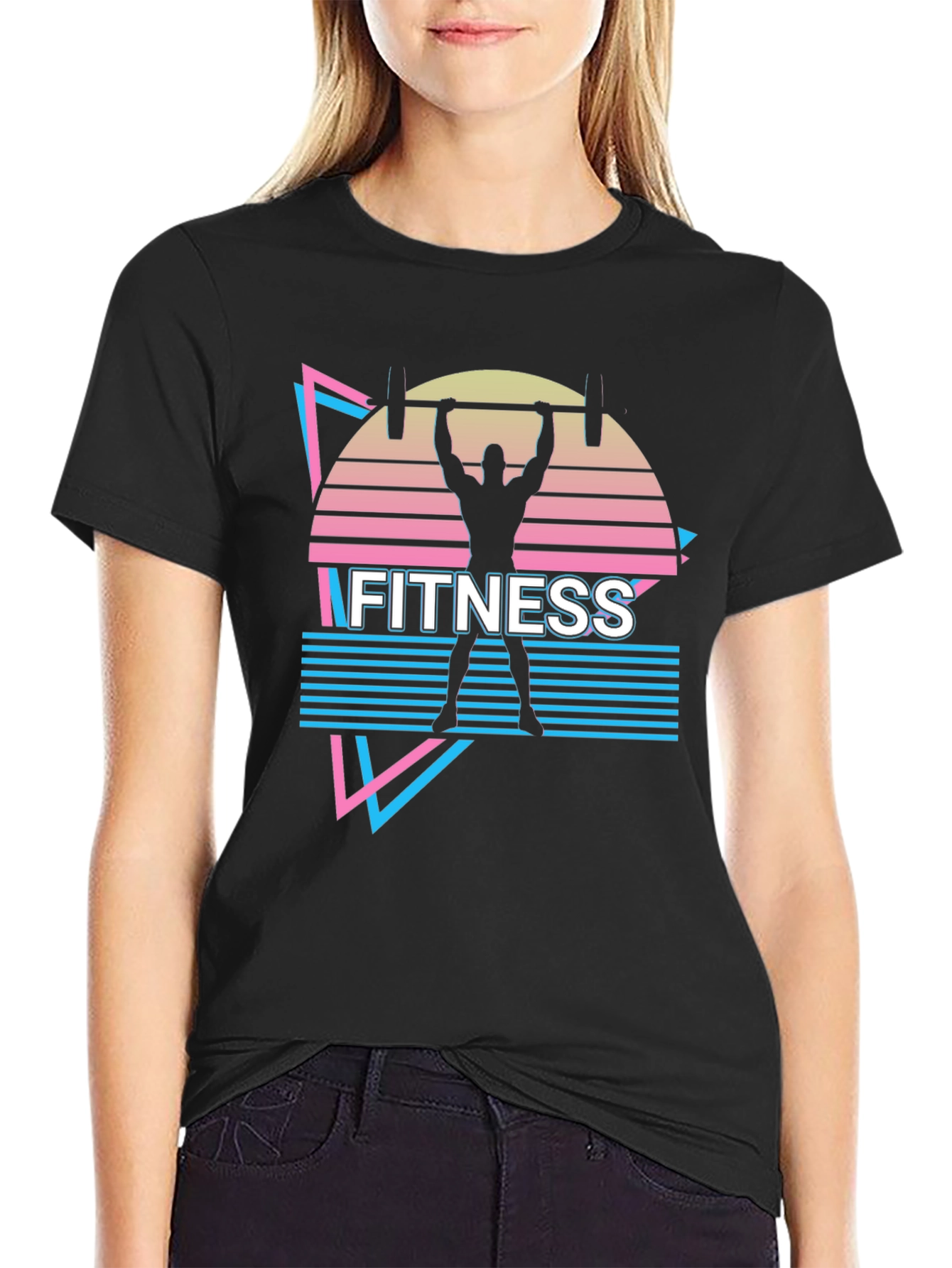 Retro Fitness T-Shirt - Gym Workout Design