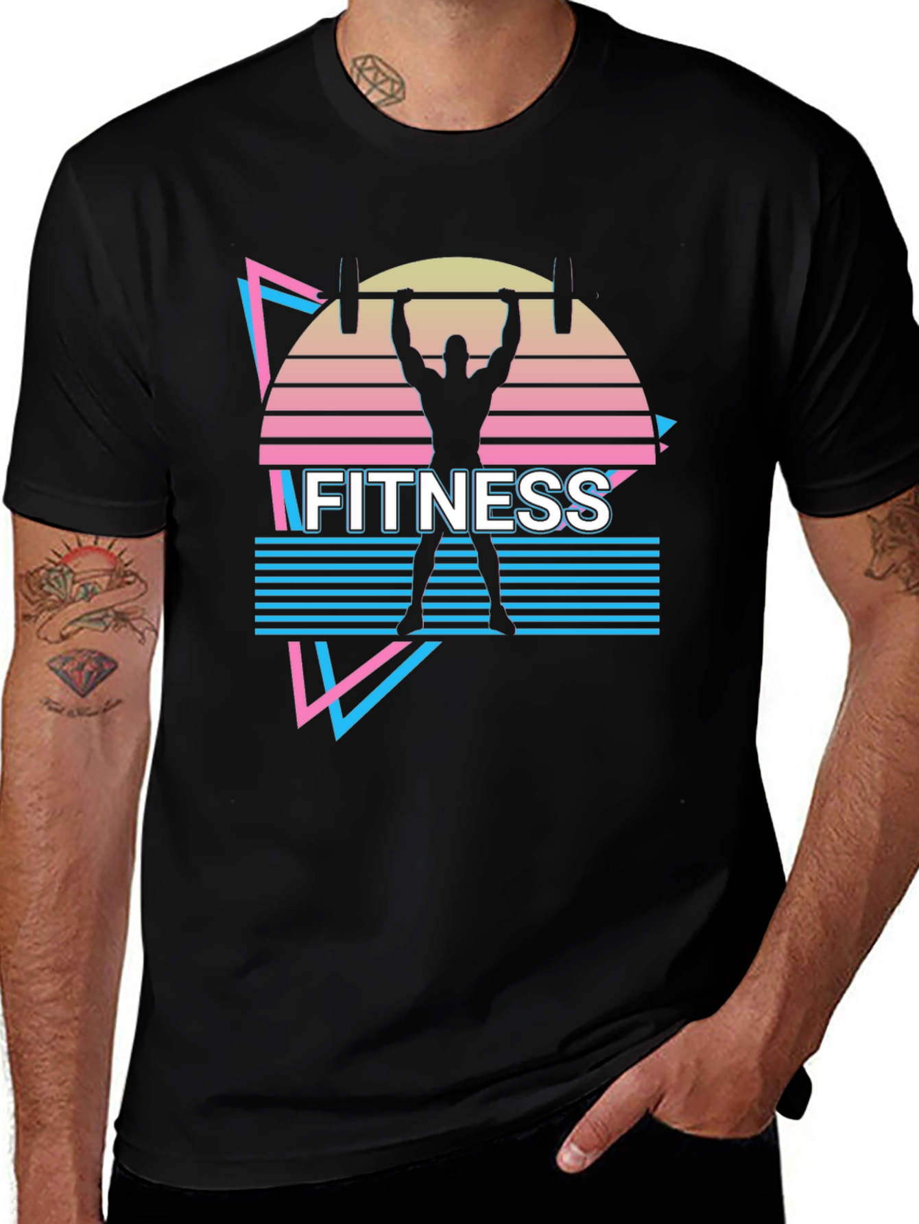 Retro Fitness T-Shirt - Gym Workout Design