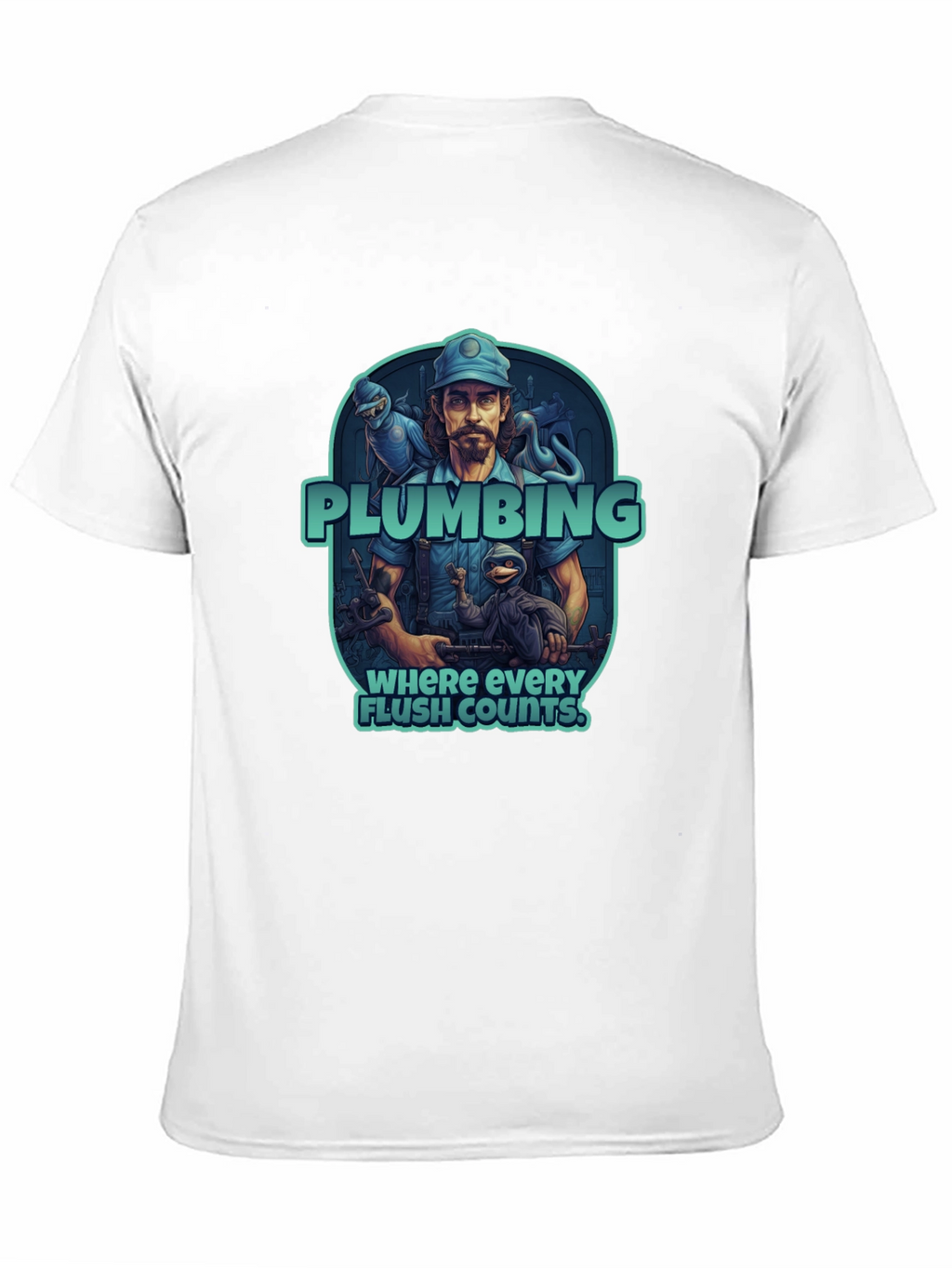 Plumbing Humor T-Shirt: Where Every Flush Counts
