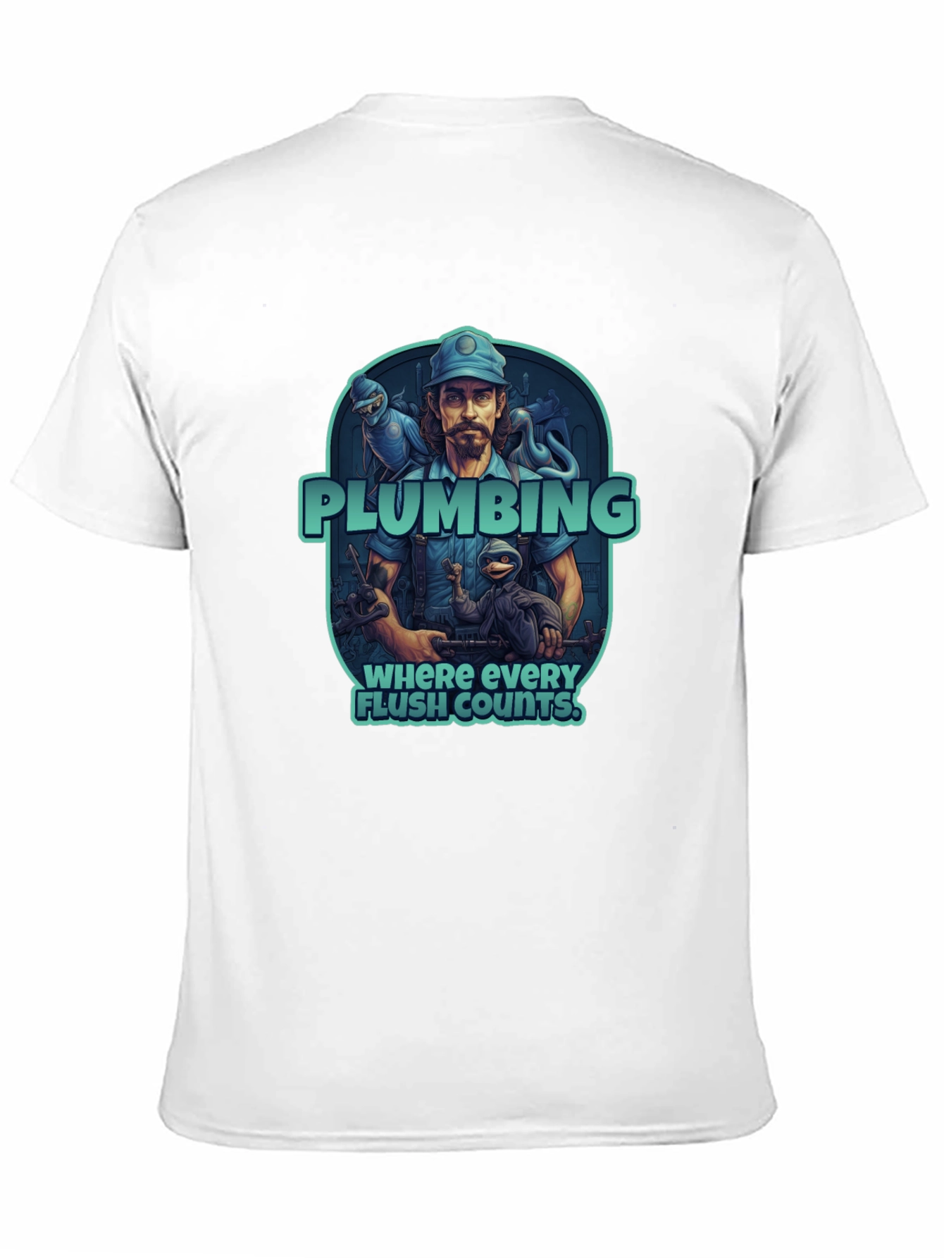 Plumbing Humor T-Shirt: Where Every Flush Counts