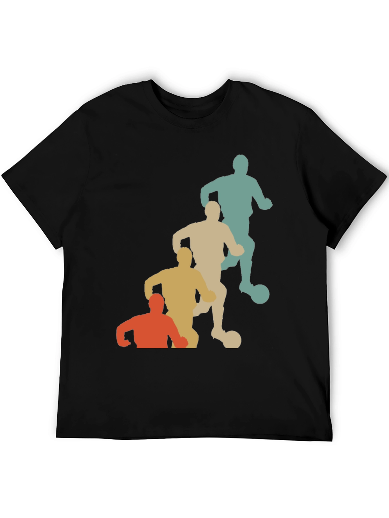 Retro Soccer Player Graphic T-Shirt