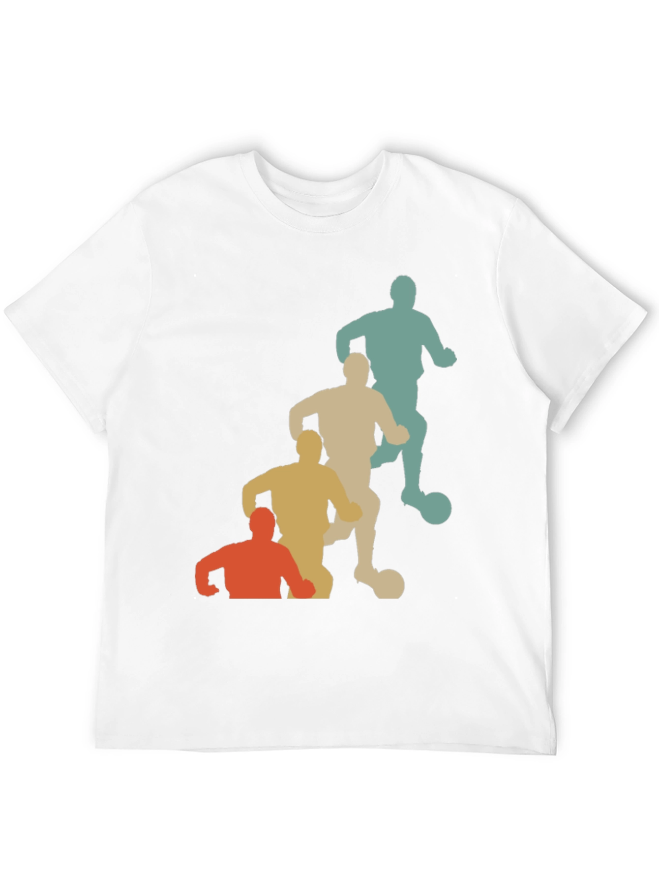 Retro Soccer Player Graphic T-Shirt