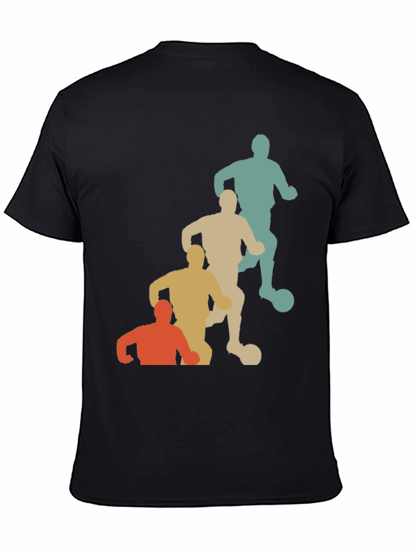 Retro Soccer Player Graphic T-Shirt