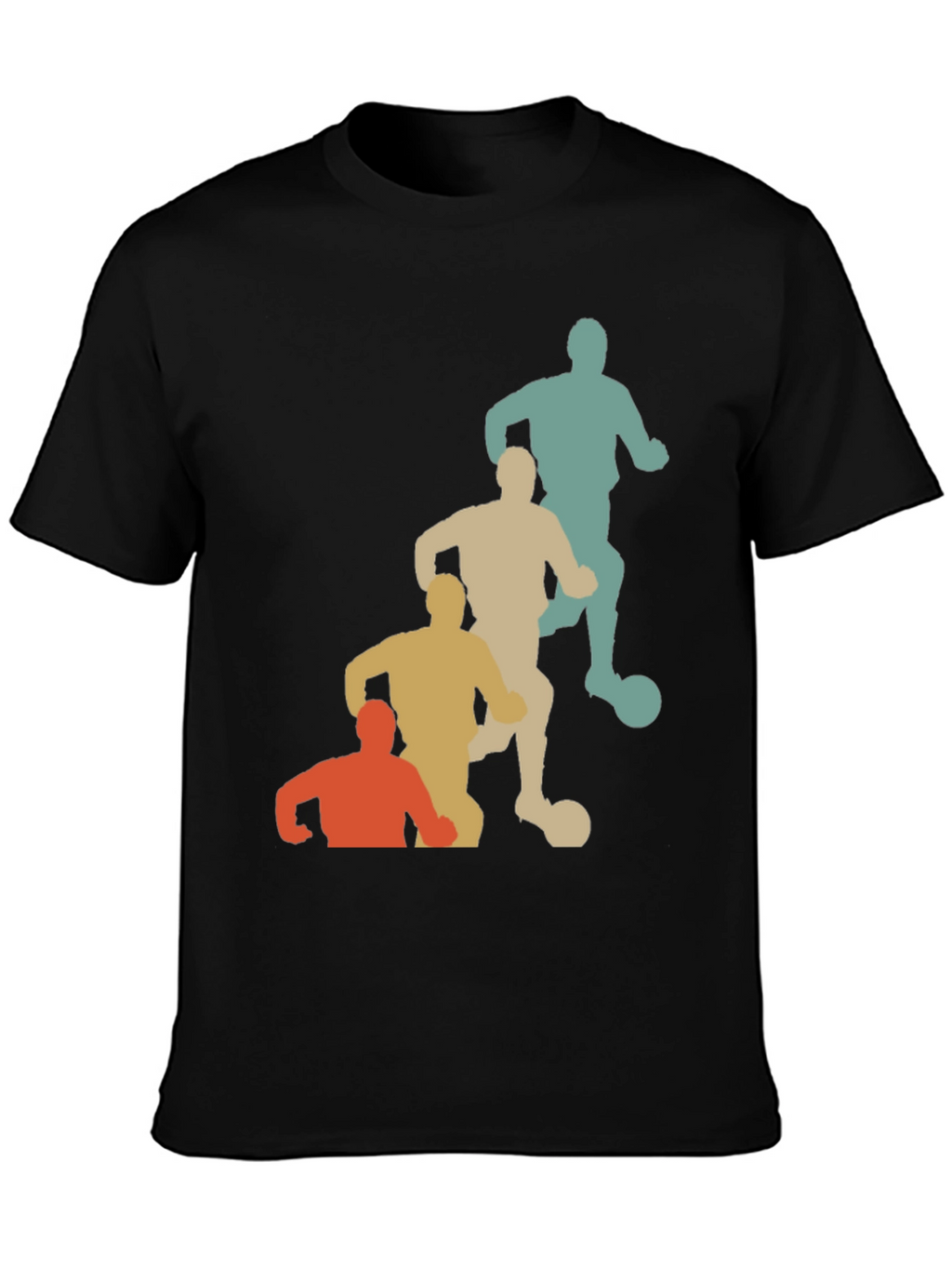 Retro Soccer Player Graphic T-Shirt
