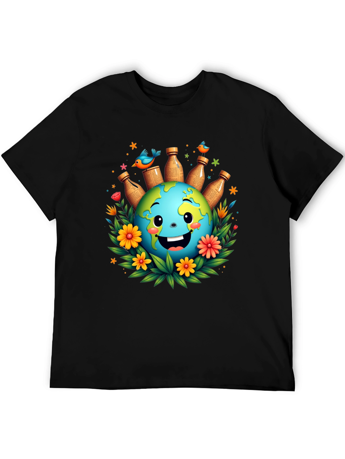 Eco-Friendly Earth Graphic Tee - Save the Planet