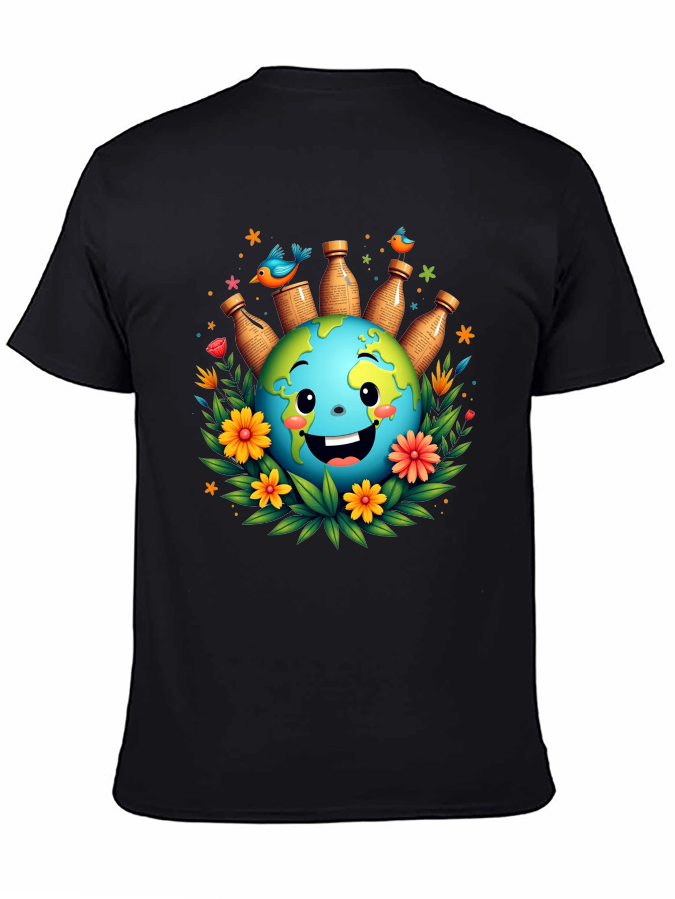 Eco-Friendly Earth Graphic Tee - Save the Planet