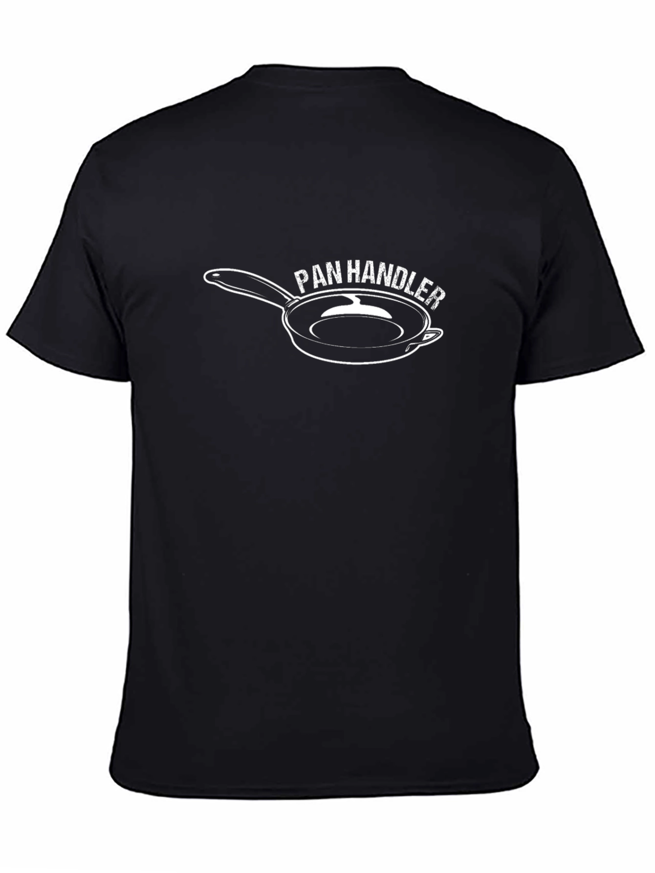 Pan Handler Graphic Tee - Black Crew Neck T-Shirt