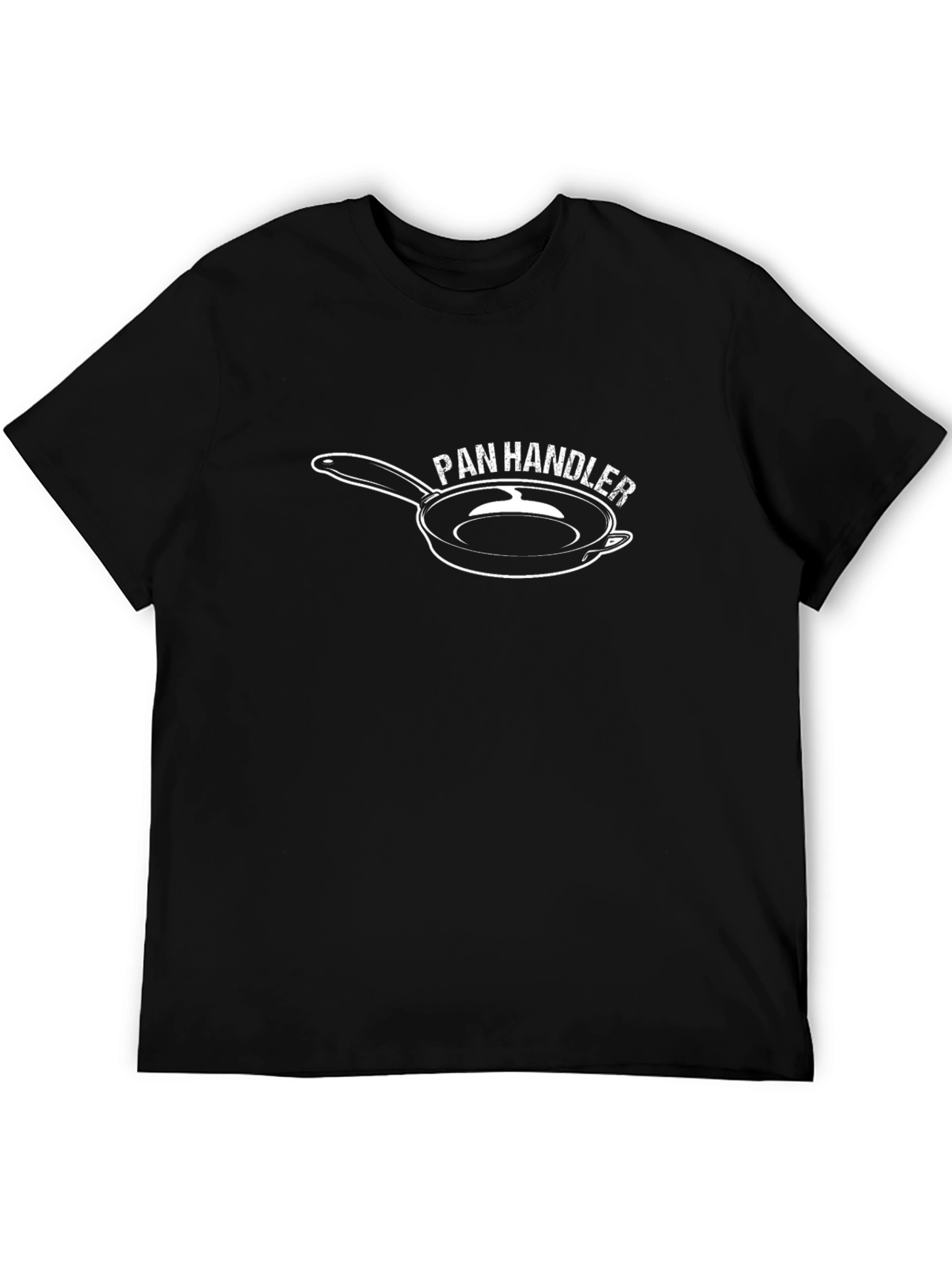 Pan Handler Graphic Tee - Black Crew Neck T-Shirt