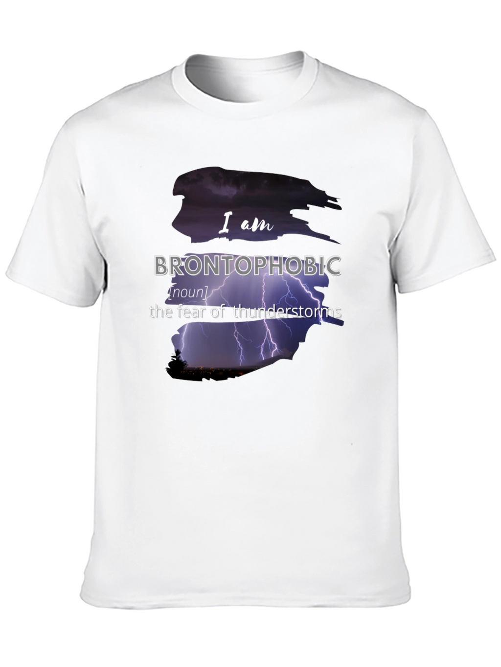 Brontophobic Thunderstorm Fear T-Shirt