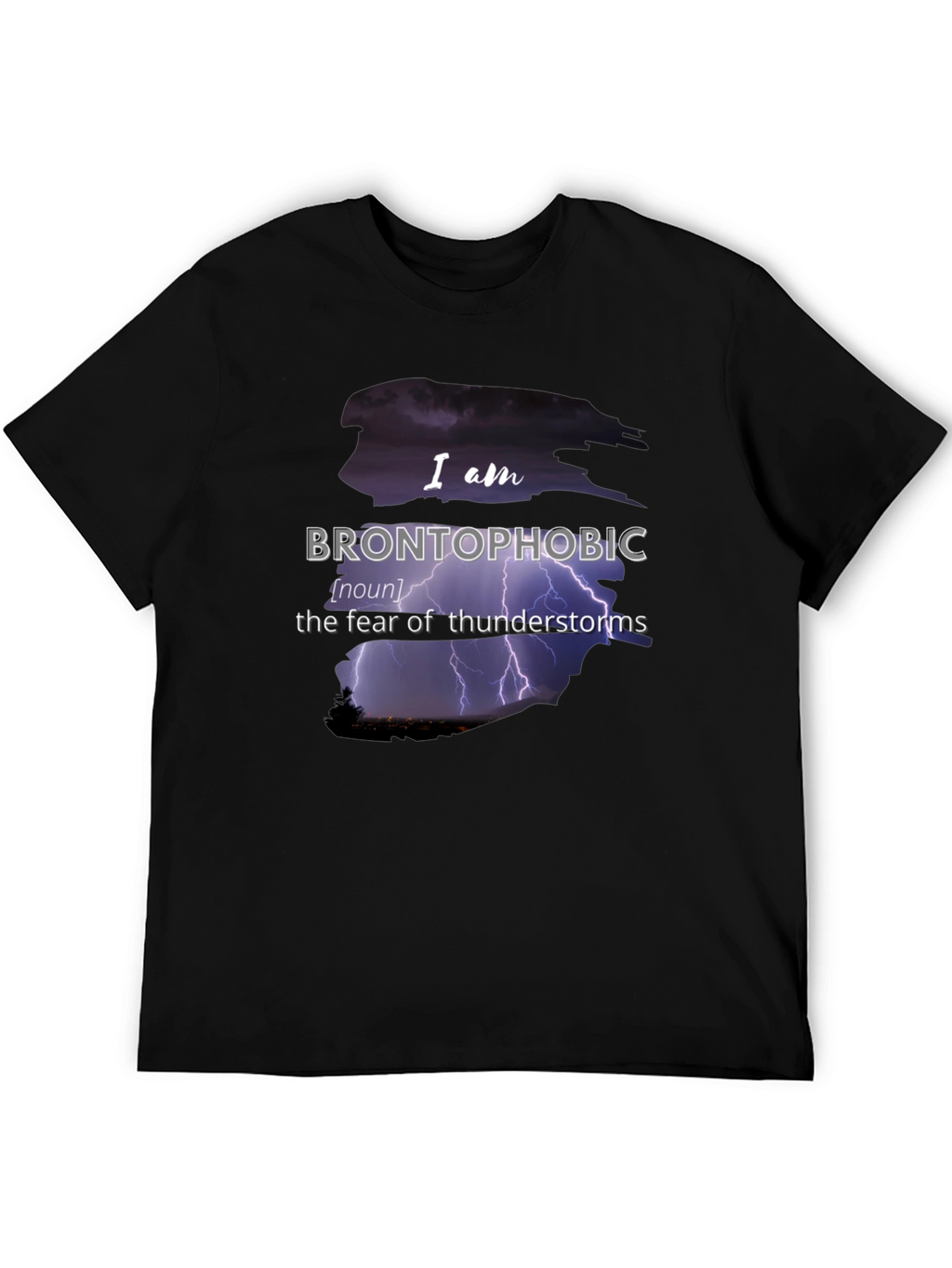 Brontophobic Thunderstorm Fear T-Shirt