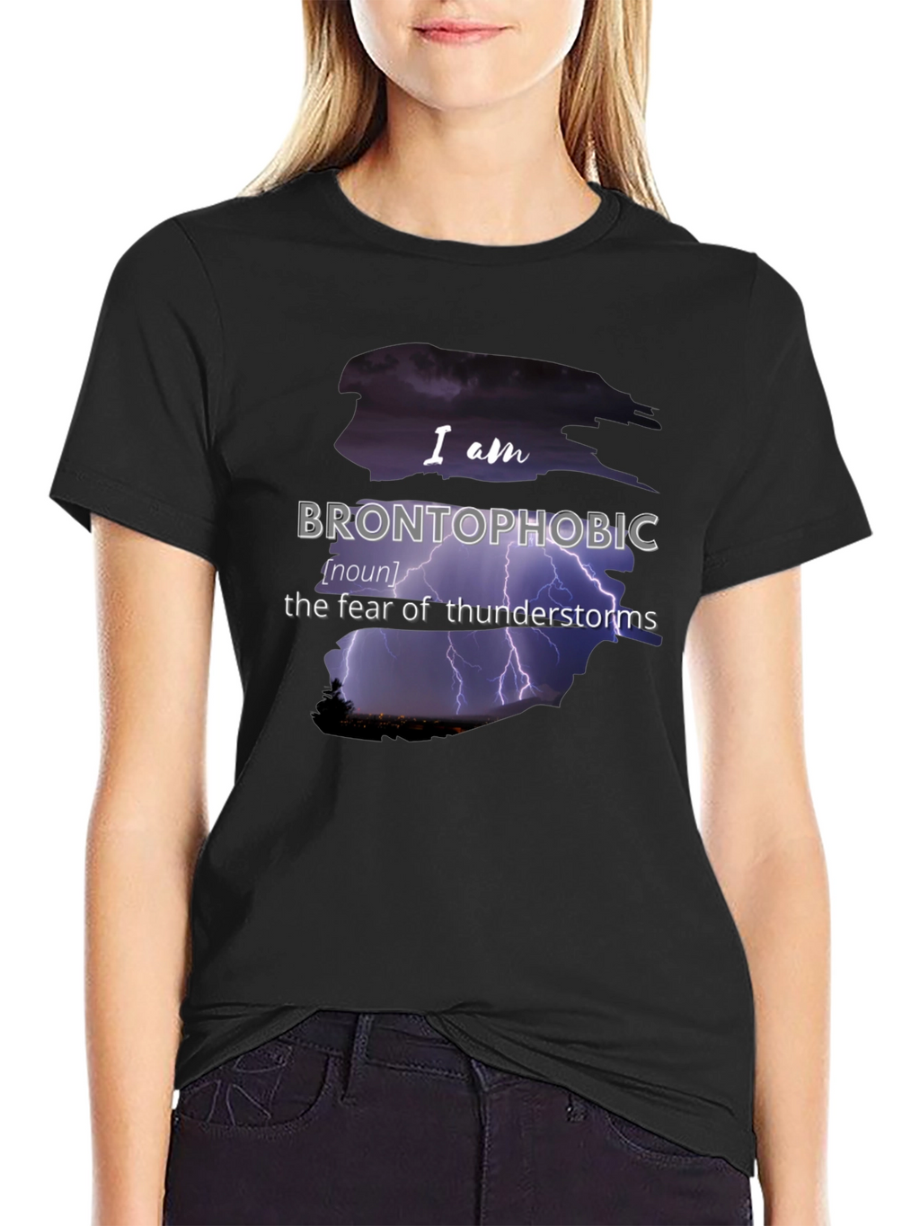Brontophobic Thunderstorm Fear T-Shirt