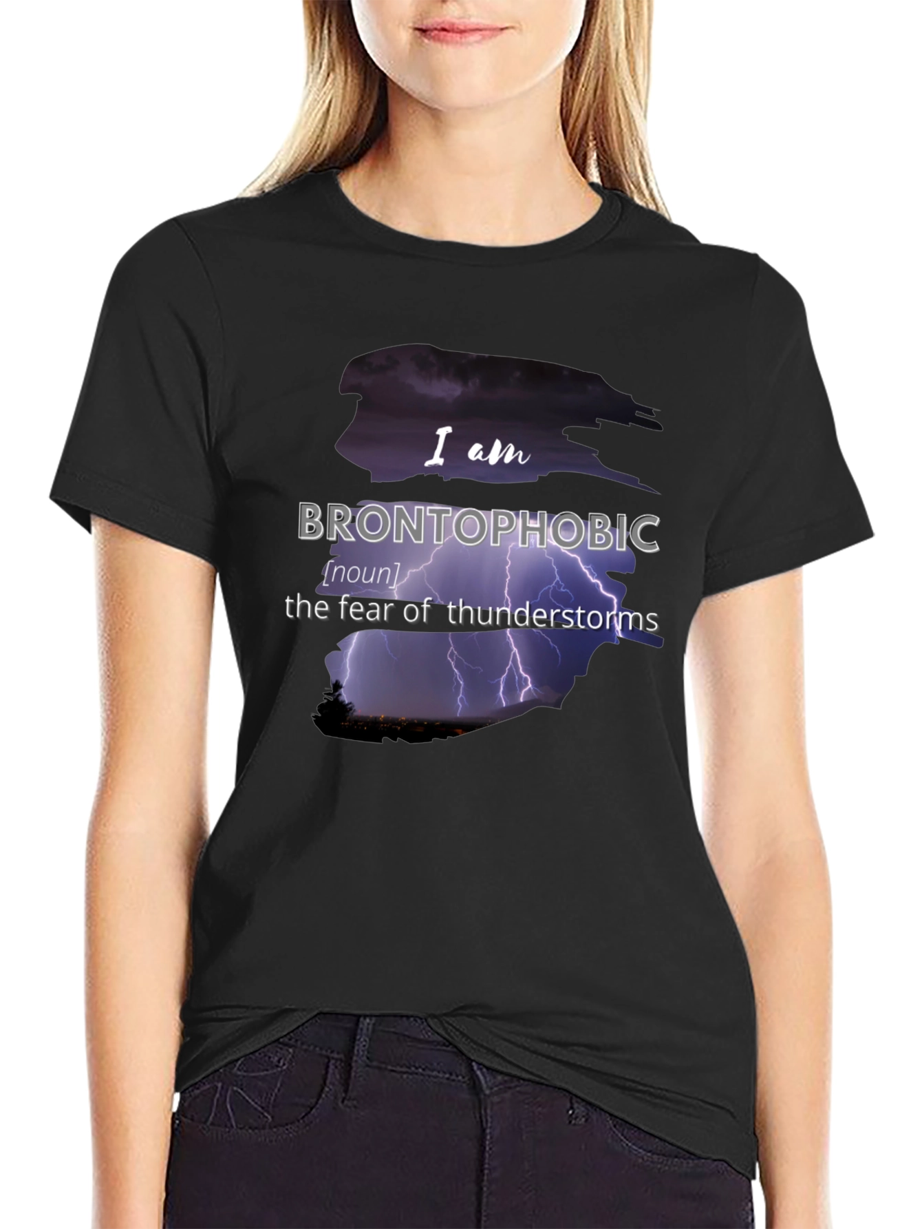 Brontophobic Thunderstorm Fear T-Shirt