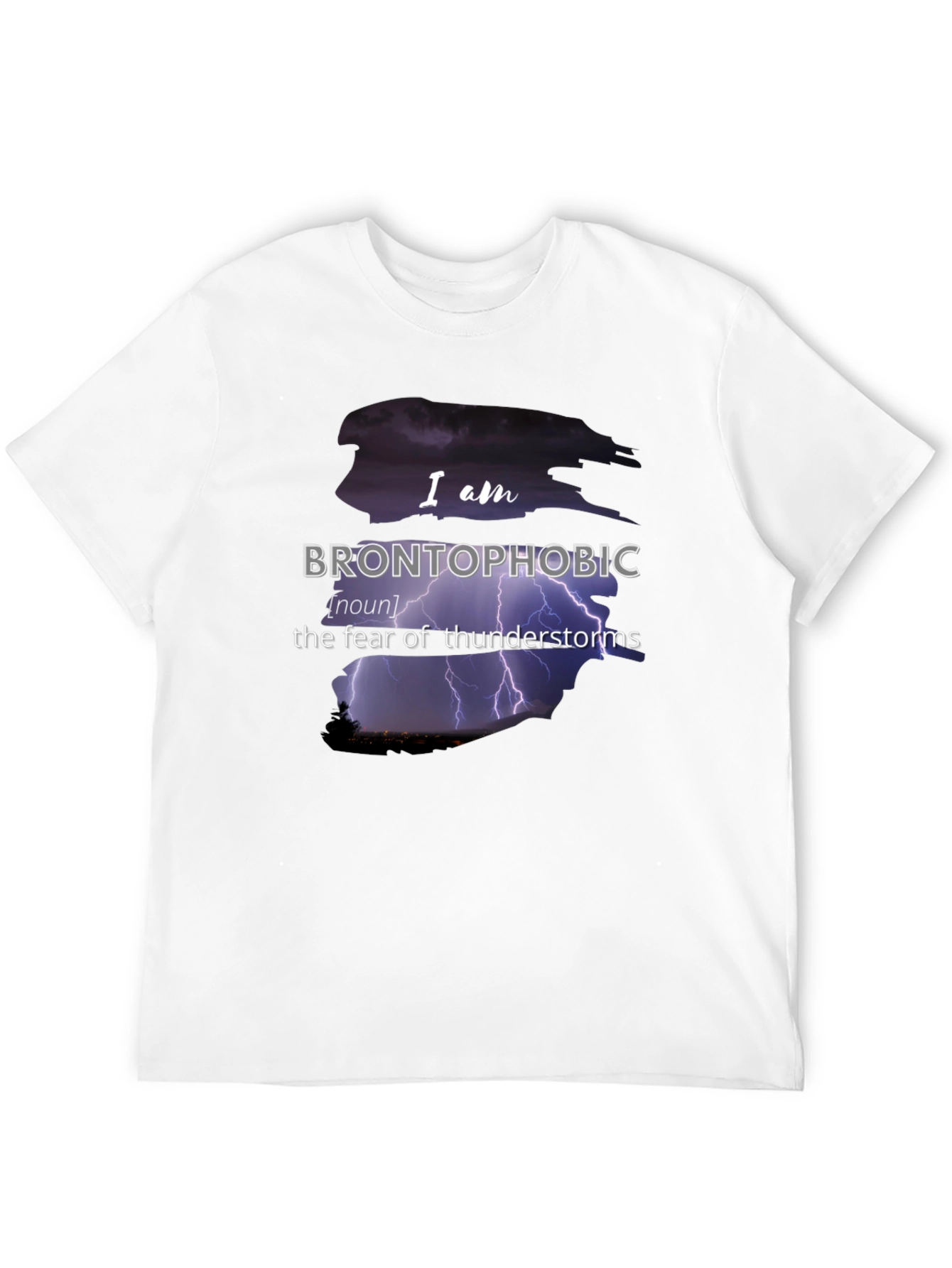 Brontophobic Thunderstorm Fear T-Shirt
