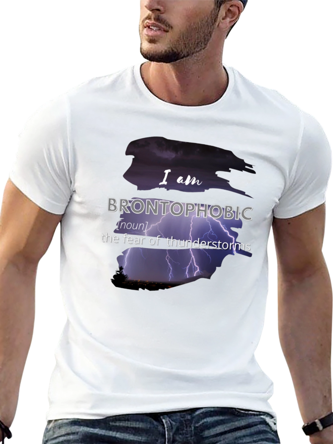 Brontophobic Thunderstorm Fear T-Shirt