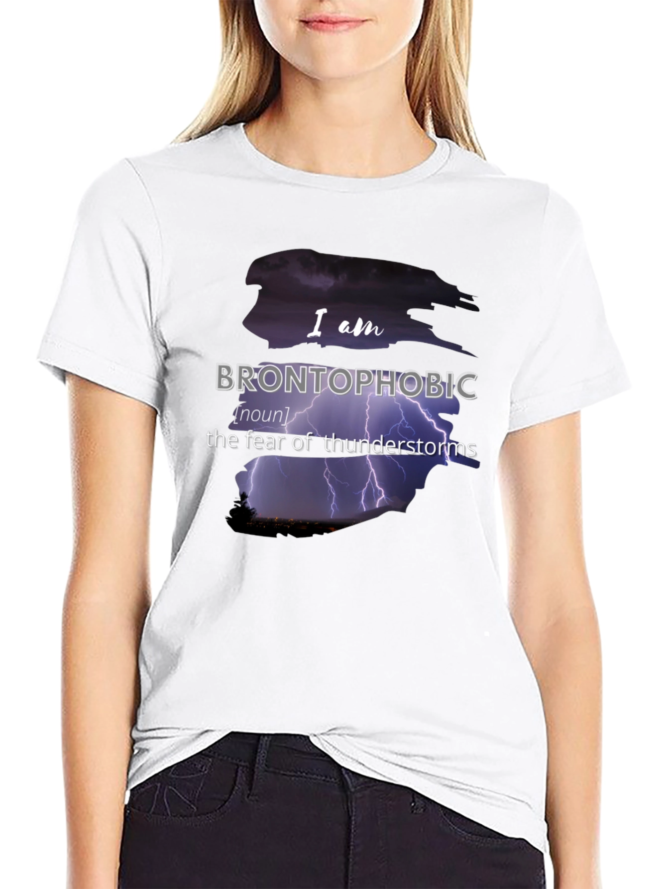 Brontophobic Thunderstorm Fear T-Shirt