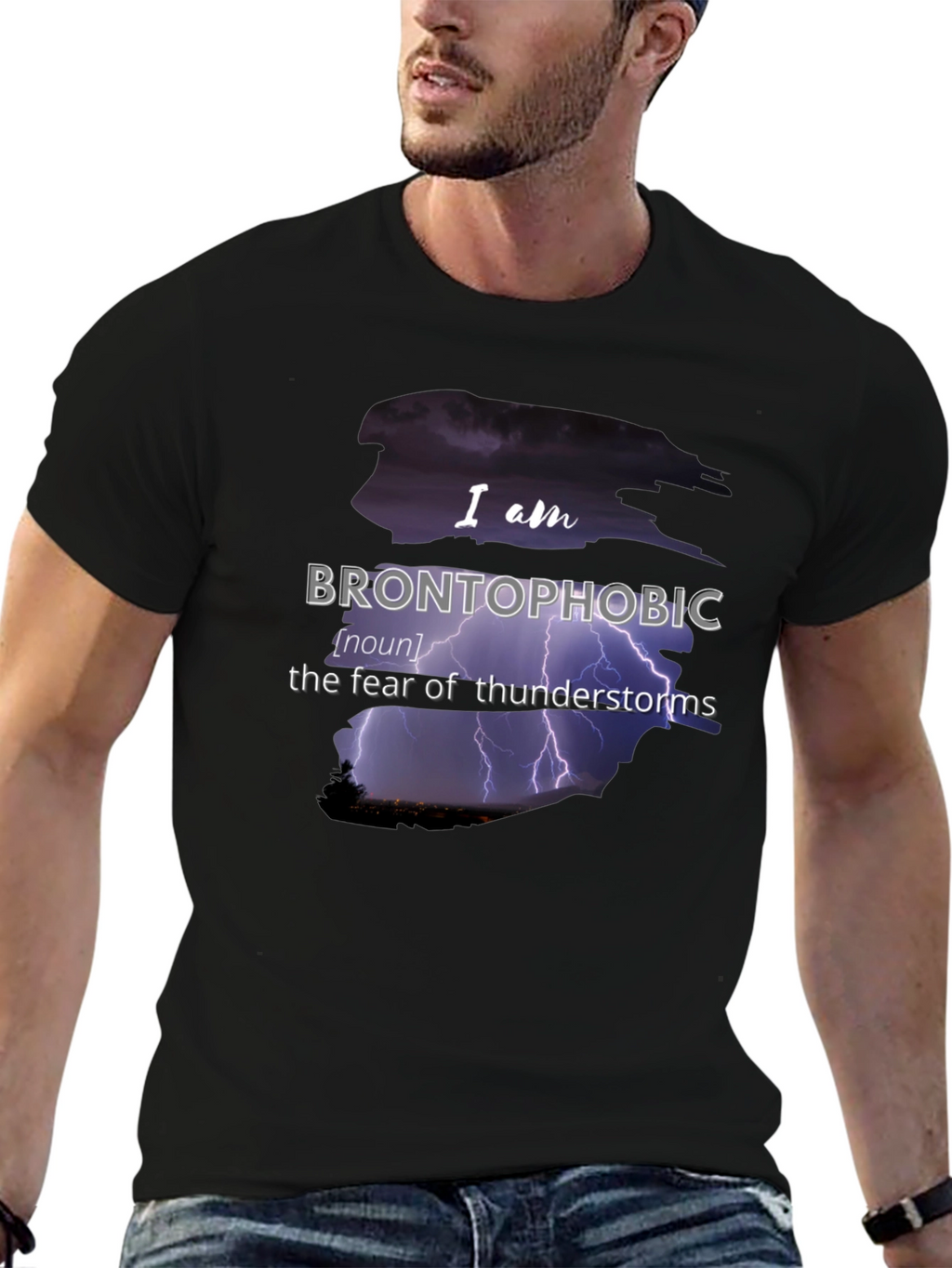 Brontophobic Thunderstorm Fear T-Shirt