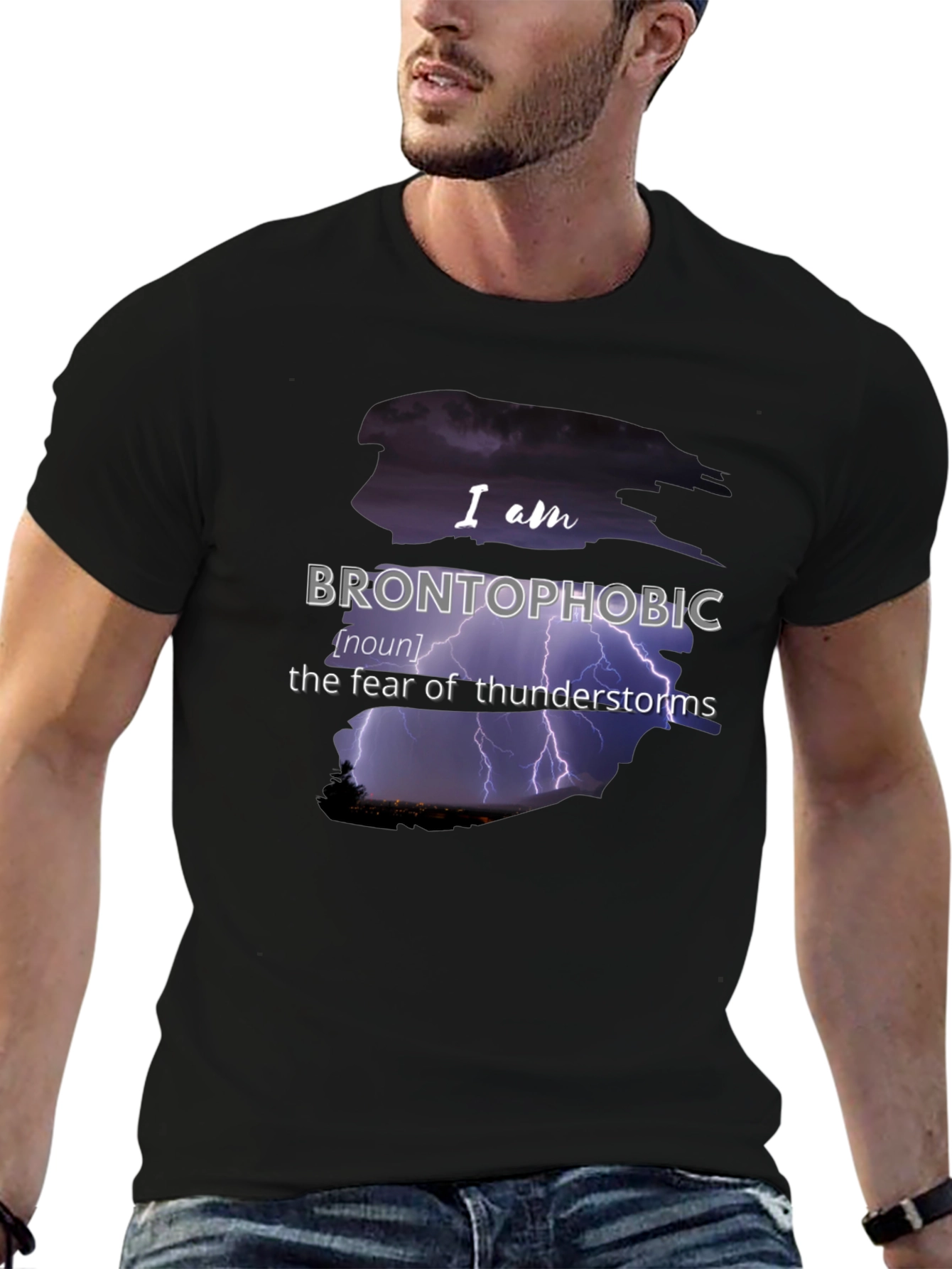 Brontophobic Thunderstorm Fear T-Shirt