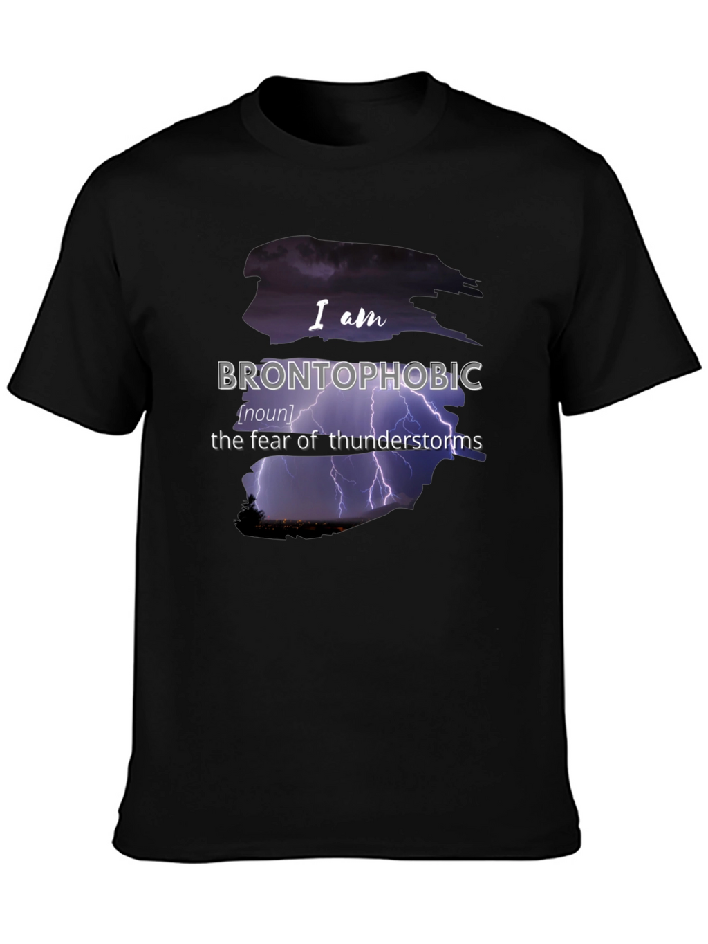 Brontophobic Thunderstorm Fear T-Shirt