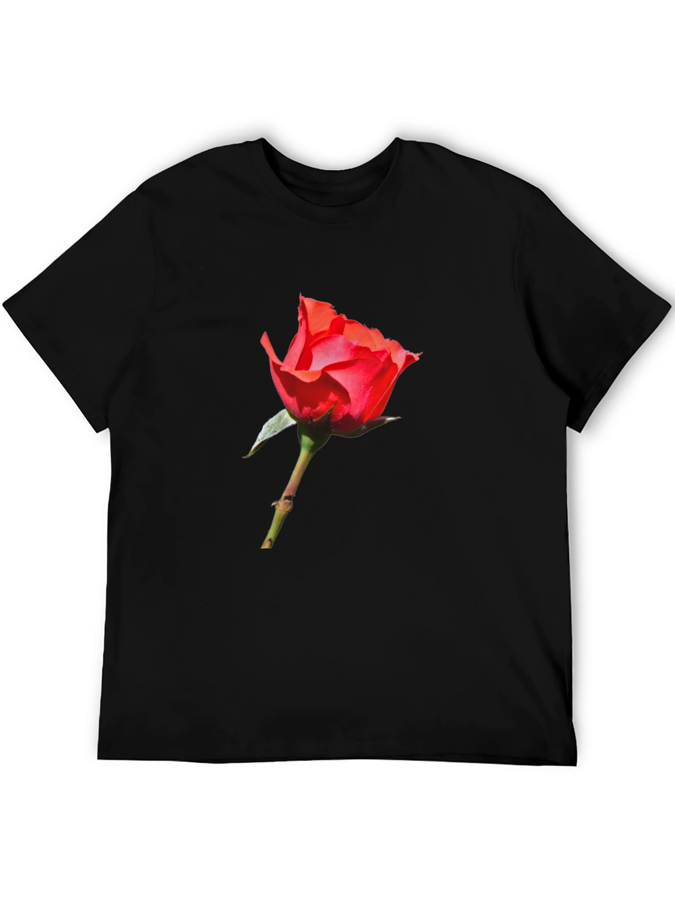 Red Rose Graphic T-Shirt - Classic Comfort