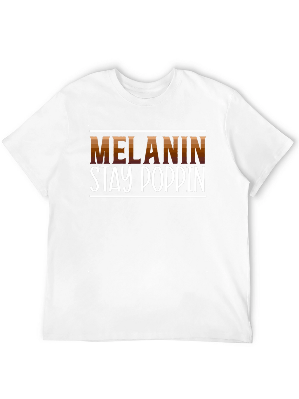 Melanin Stay Poppin Graphic Tee - Black