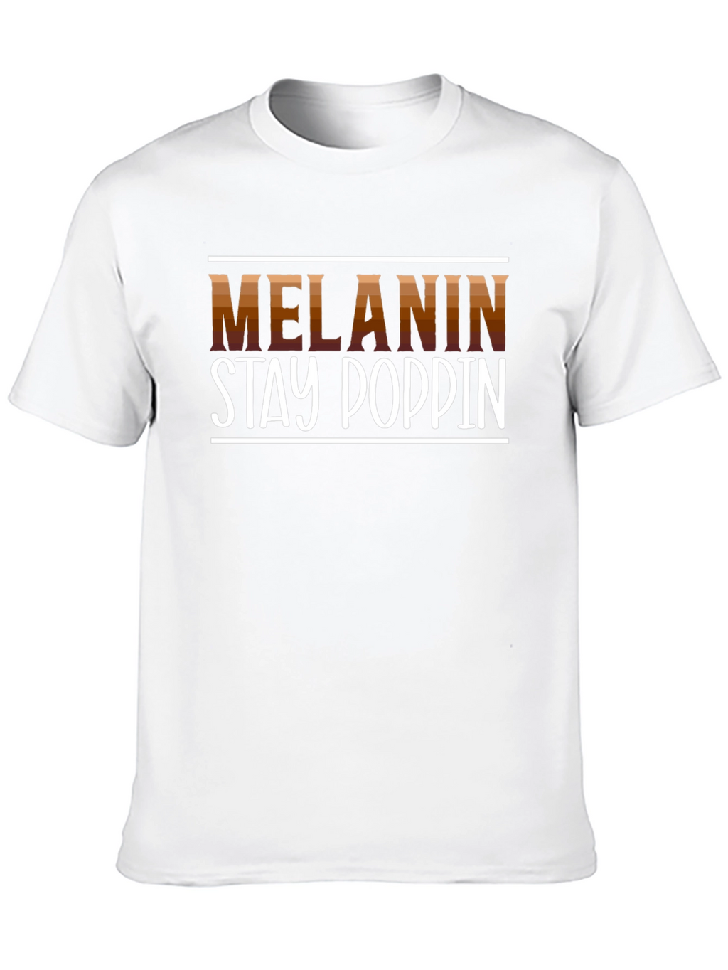 Melanin Stay Poppin Graphic Tee - Black