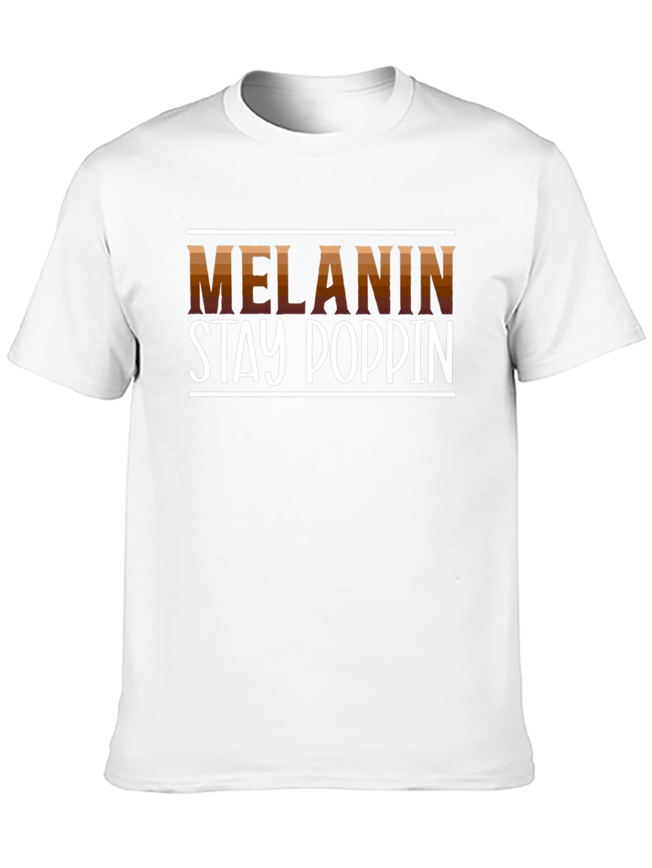 Melanin Stay Poppin Graphic Tee - Black