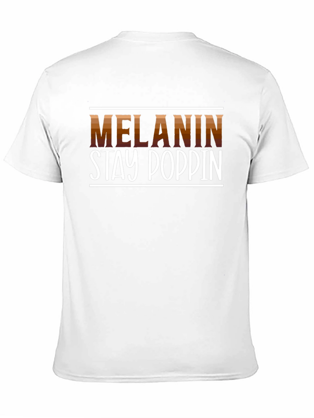 Melanin Stay Poppin Graphic Tee - Black