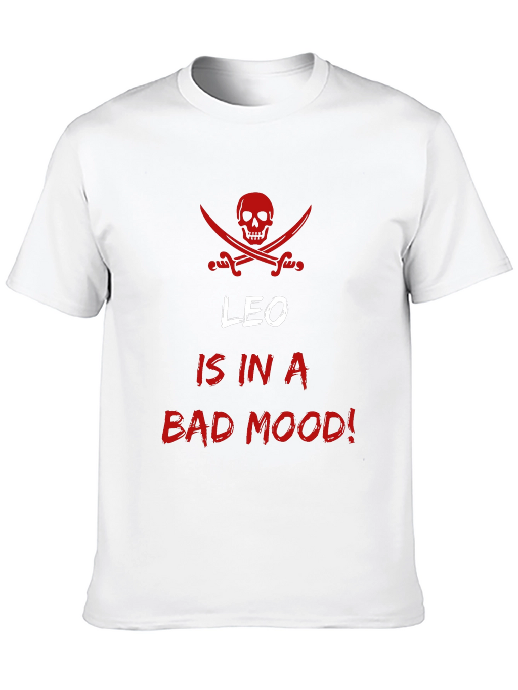 Leo Bad Mood Black T-Shirt