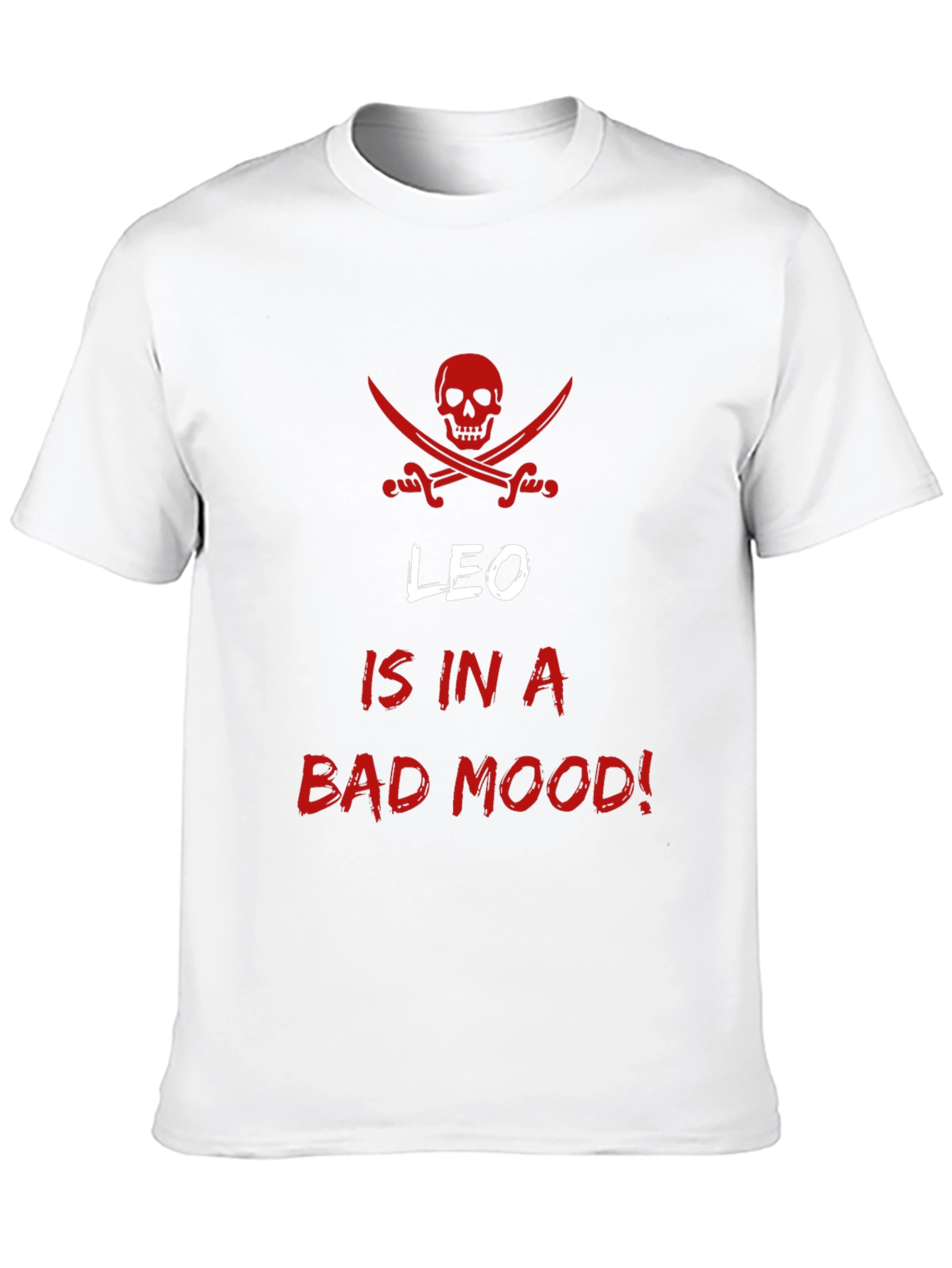 Leo Bad Mood Black T-Shirt