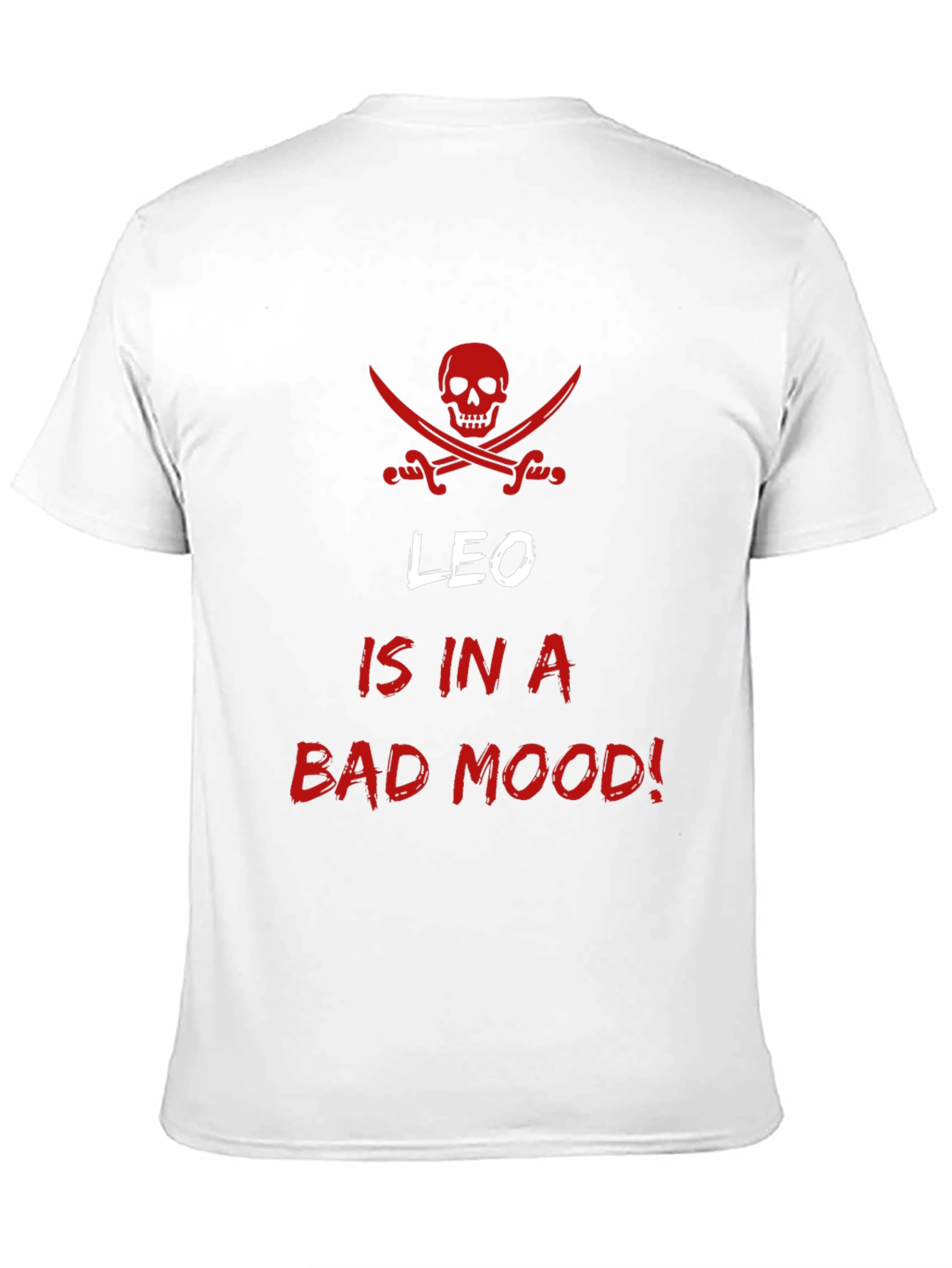 Leo Bad Mood Black T-Shirt