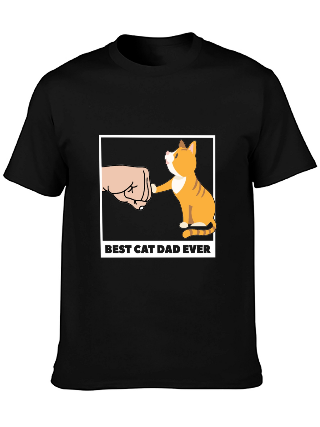 Best Cat Dad Ever T-Shirt Novelty Cat Lover Tee