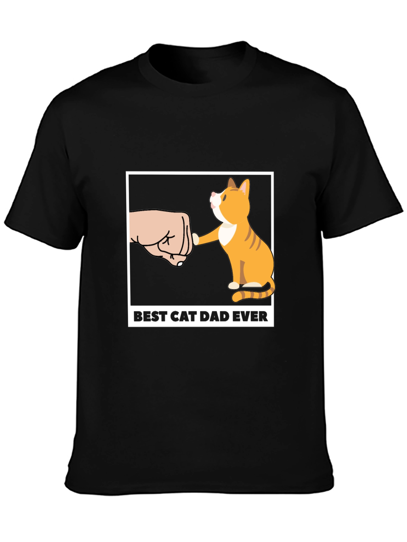 Best Cat Dad Ever T-Shirt Novelty Cat Lover Tee