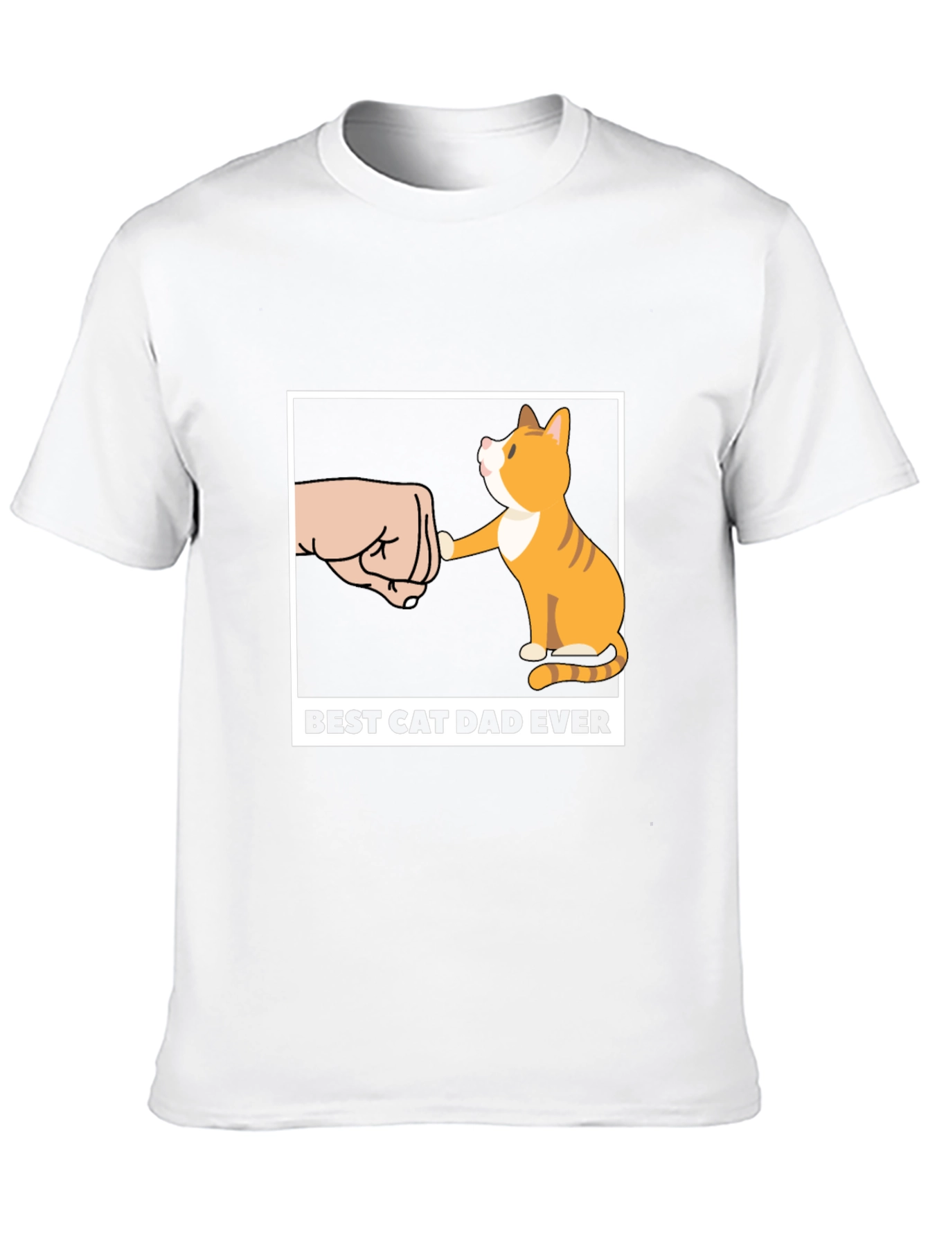 Best Cat Dad Ever T-Shirt Novelty Cat Lover Tee