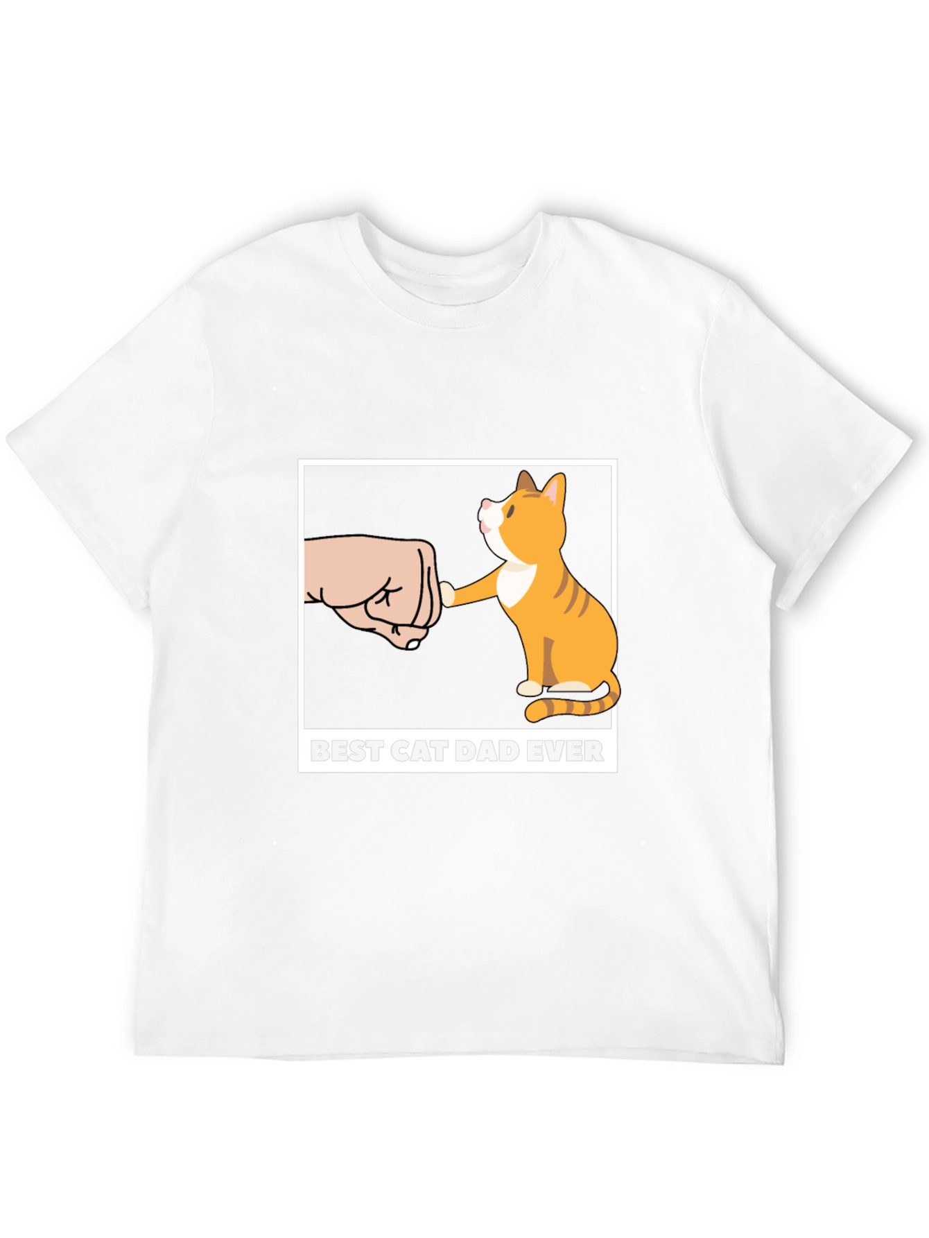 Best Cat Dad Ever T-Shirt Novelty Cat Lover Tee