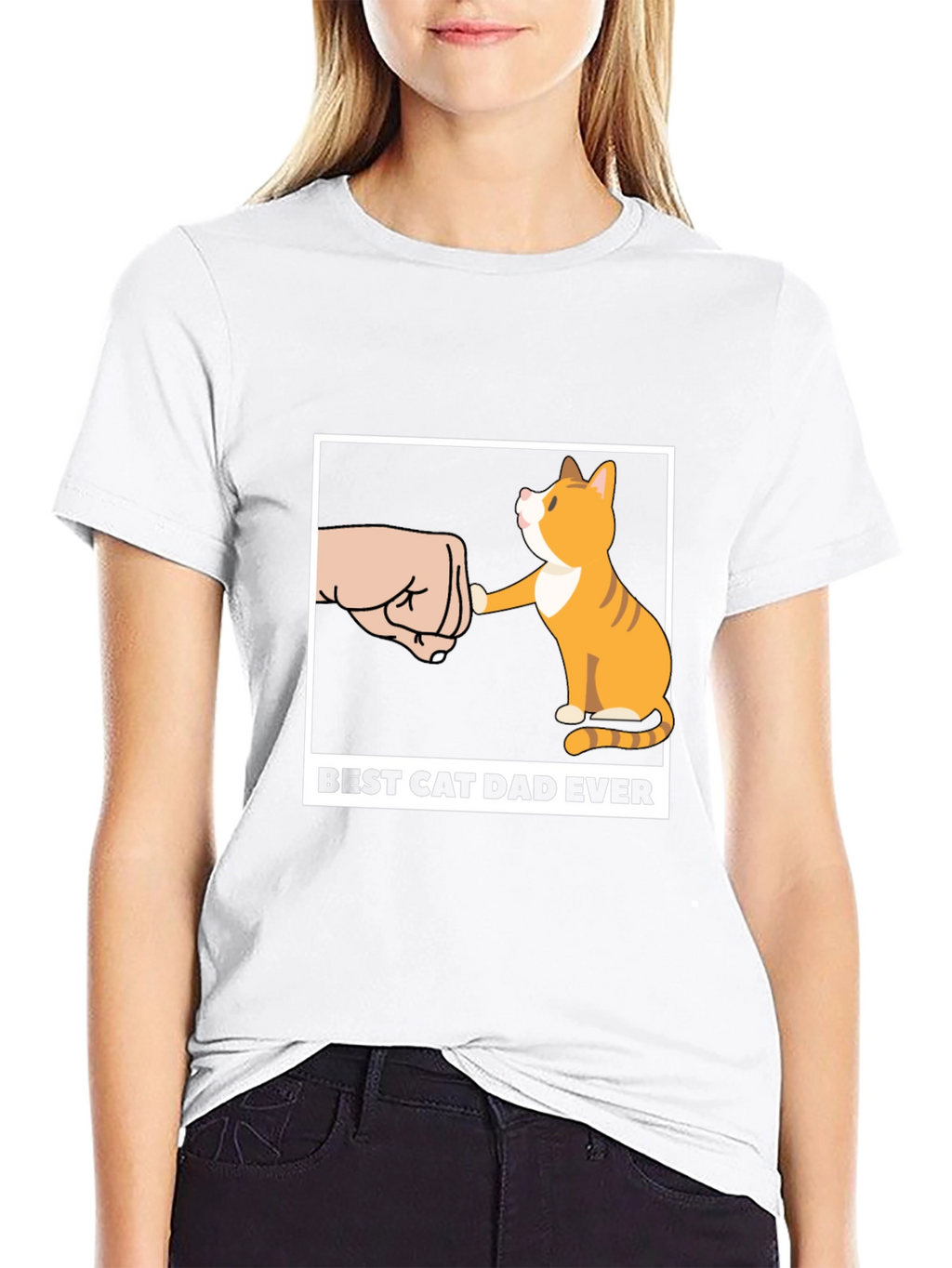 Best Cat Dad Ever T-Shirt Novelty Cat Lover Tee