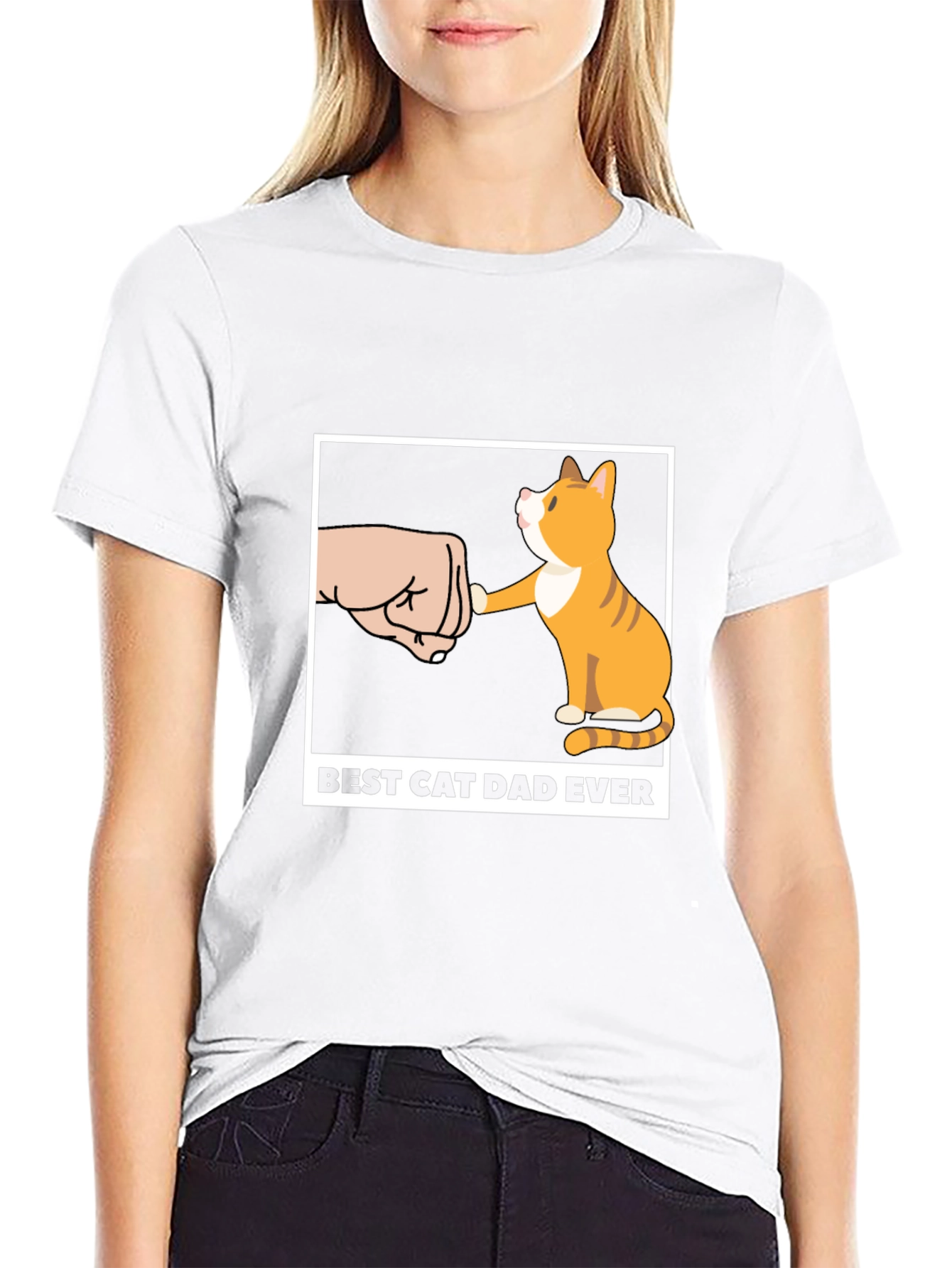 Best Cat Dad Ever T-Shirt Novelty Cat Lover Tee
