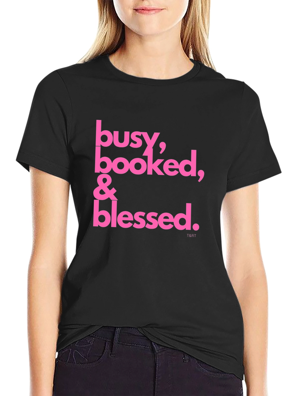 Busy Booked & Blessed Black T-Shirt