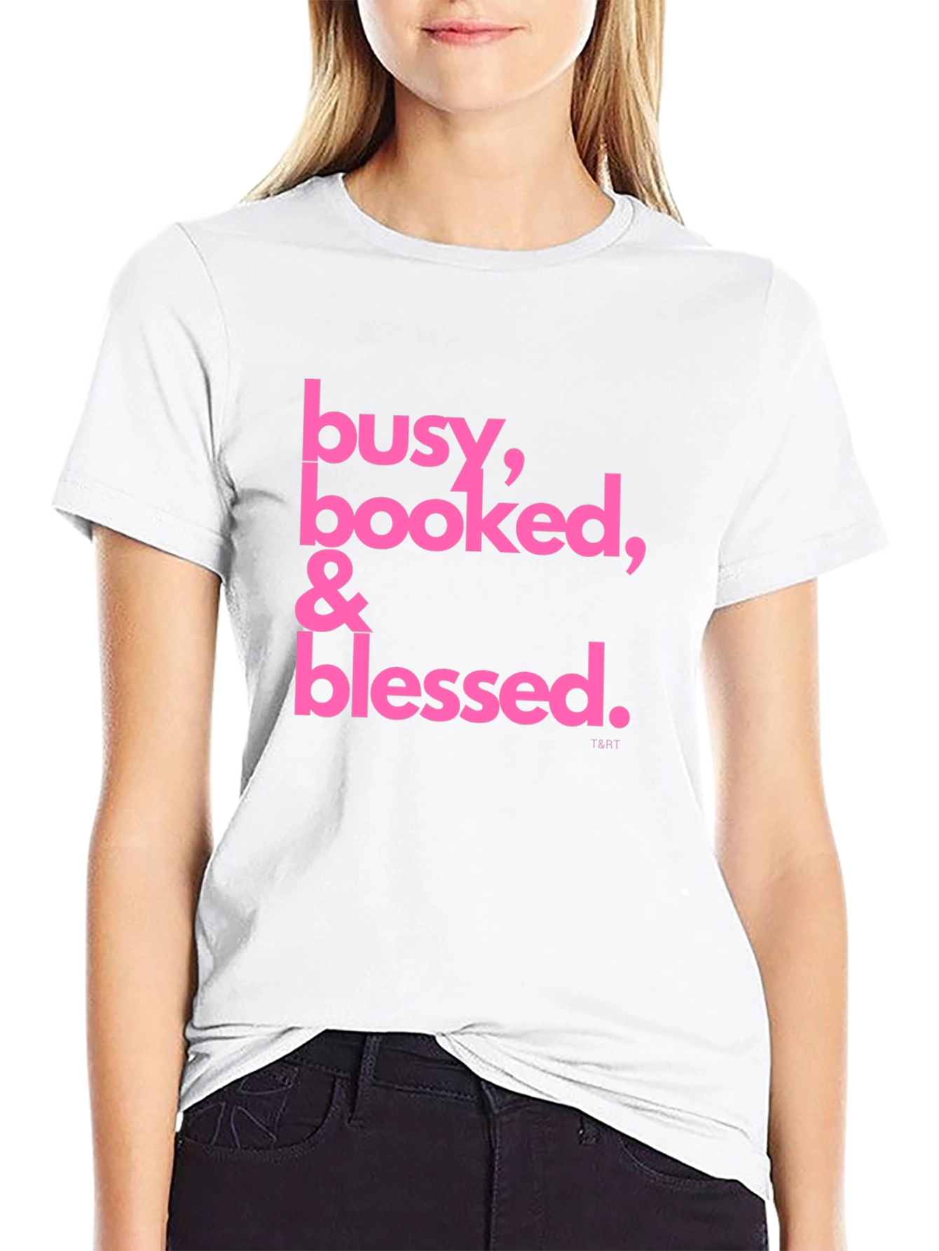 Busy Booked & Blessed Black T-Shirt