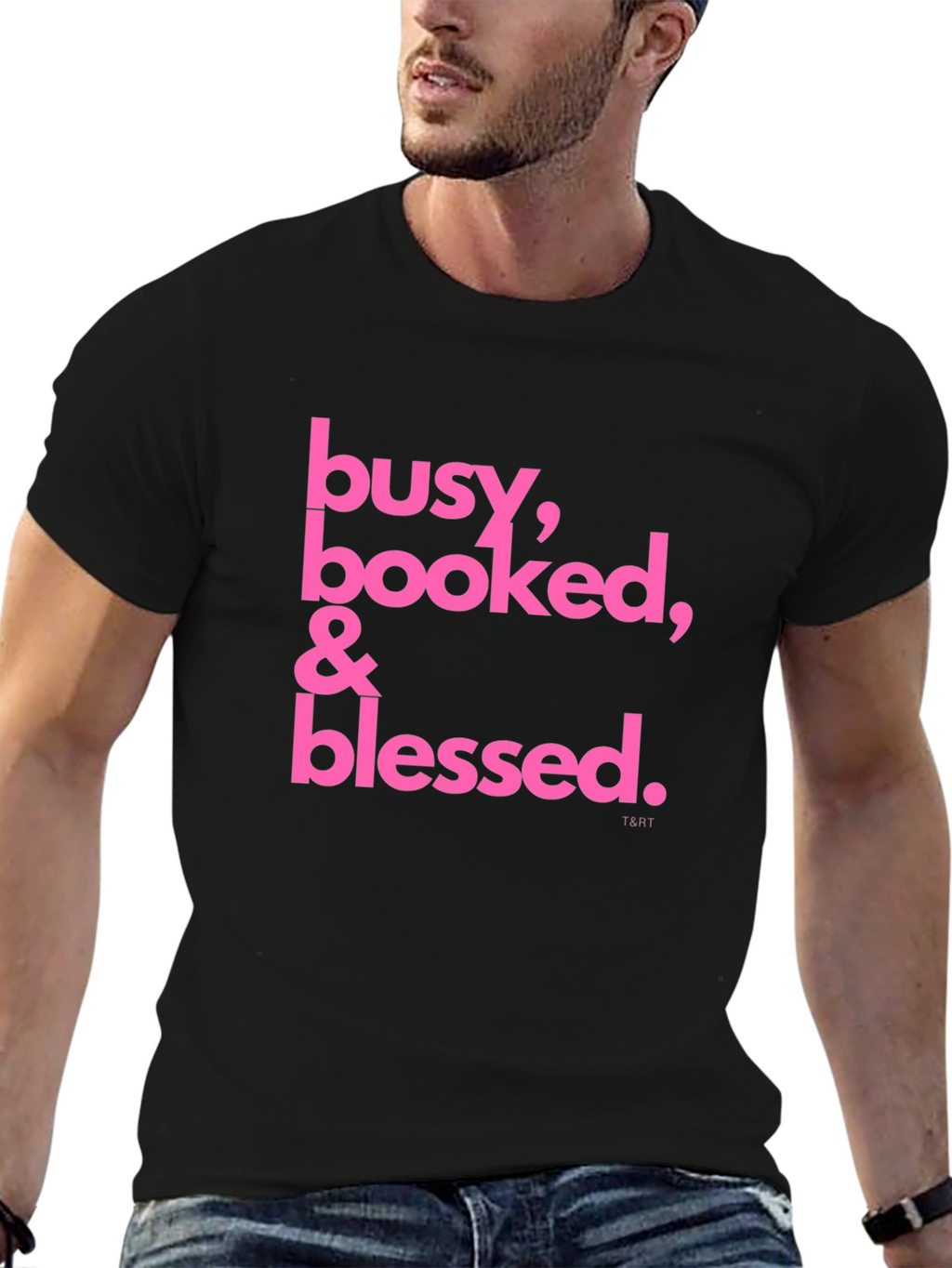 Busy Booked & Blessed Black T-Shirt