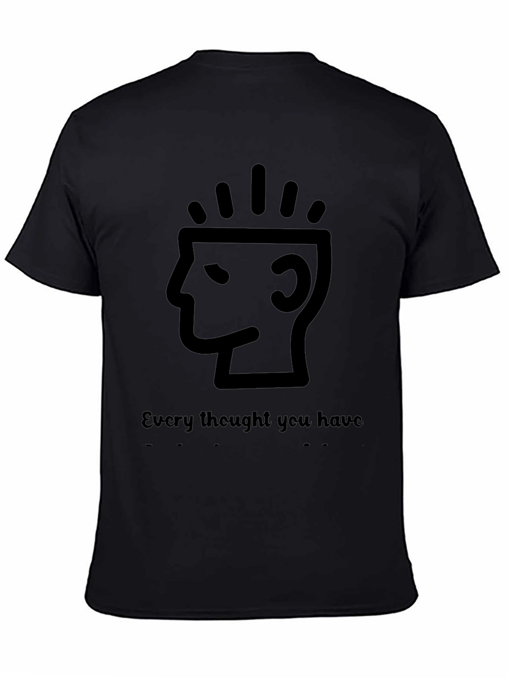 Every Thought You Have T-Shirt - Black