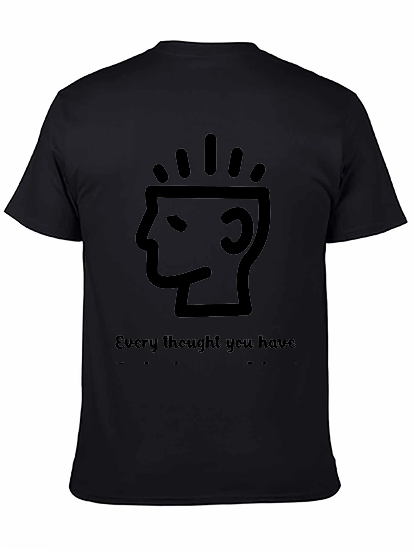 Every Thought You Have T-Shirt - Black