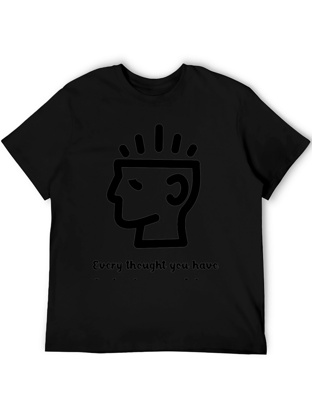 Every Thought You Have T-Shirt - Black