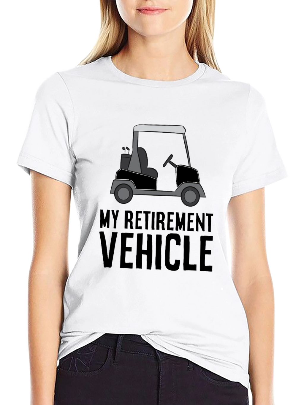My Retirement Vehicle T-Shirt - Golf Cart Tee