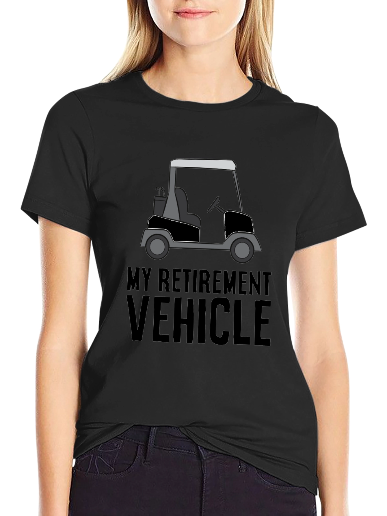My Retirement Vehicle T-Shirt - Golf Cart Tee