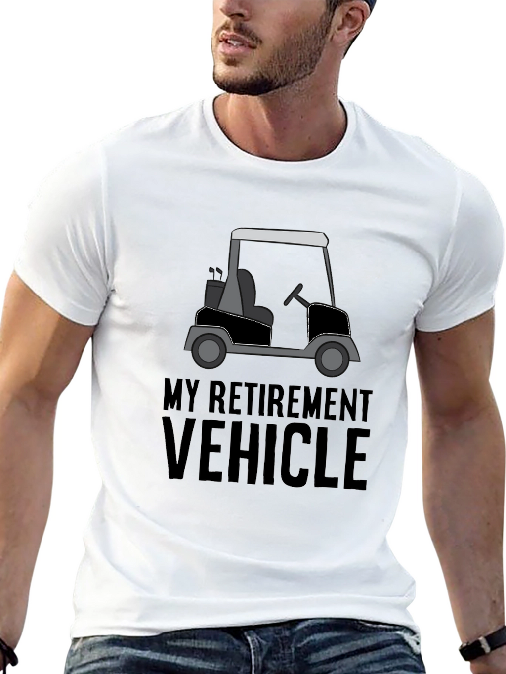 My Retirement Vehicle T-Shirt - Golf Cart Tee
