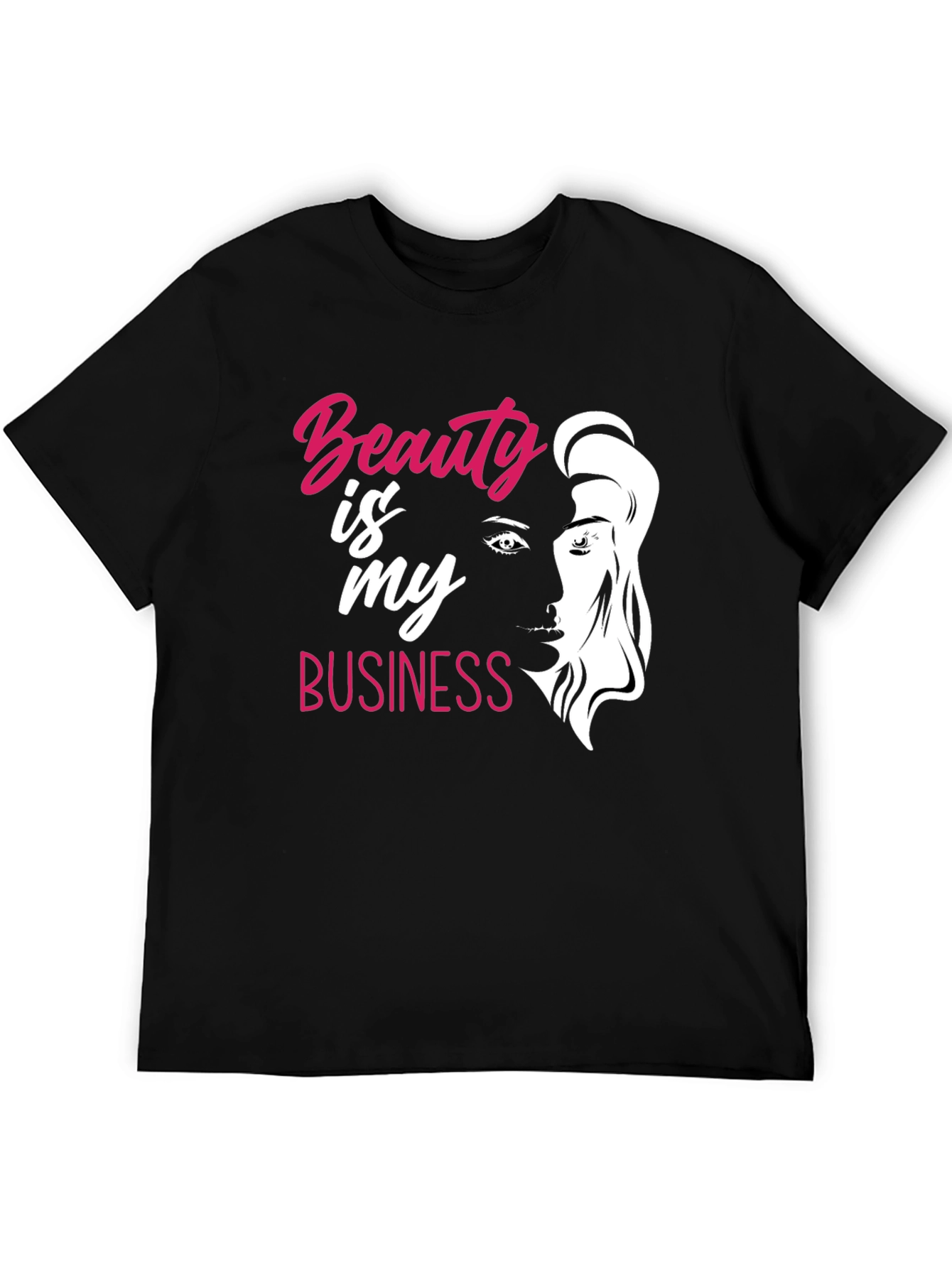 Beauty Is My Business Graphic T-Shirt - Black